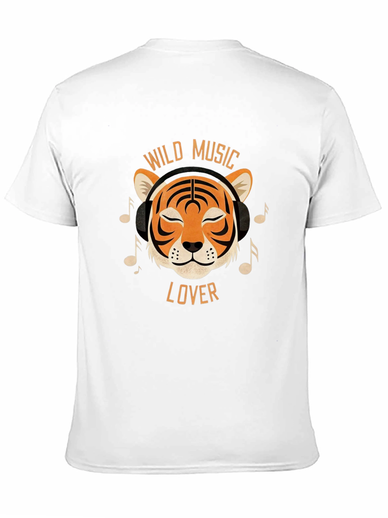 Wild Music Lover Tiger Graphic T-Shirt