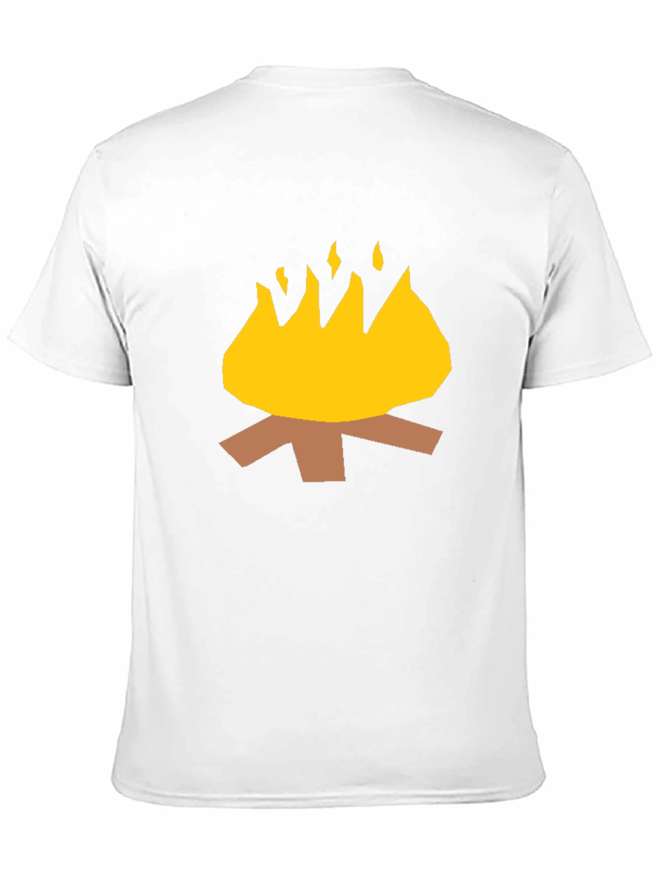 Campfire Graphic Tee - Black Cotton Casual Shirt