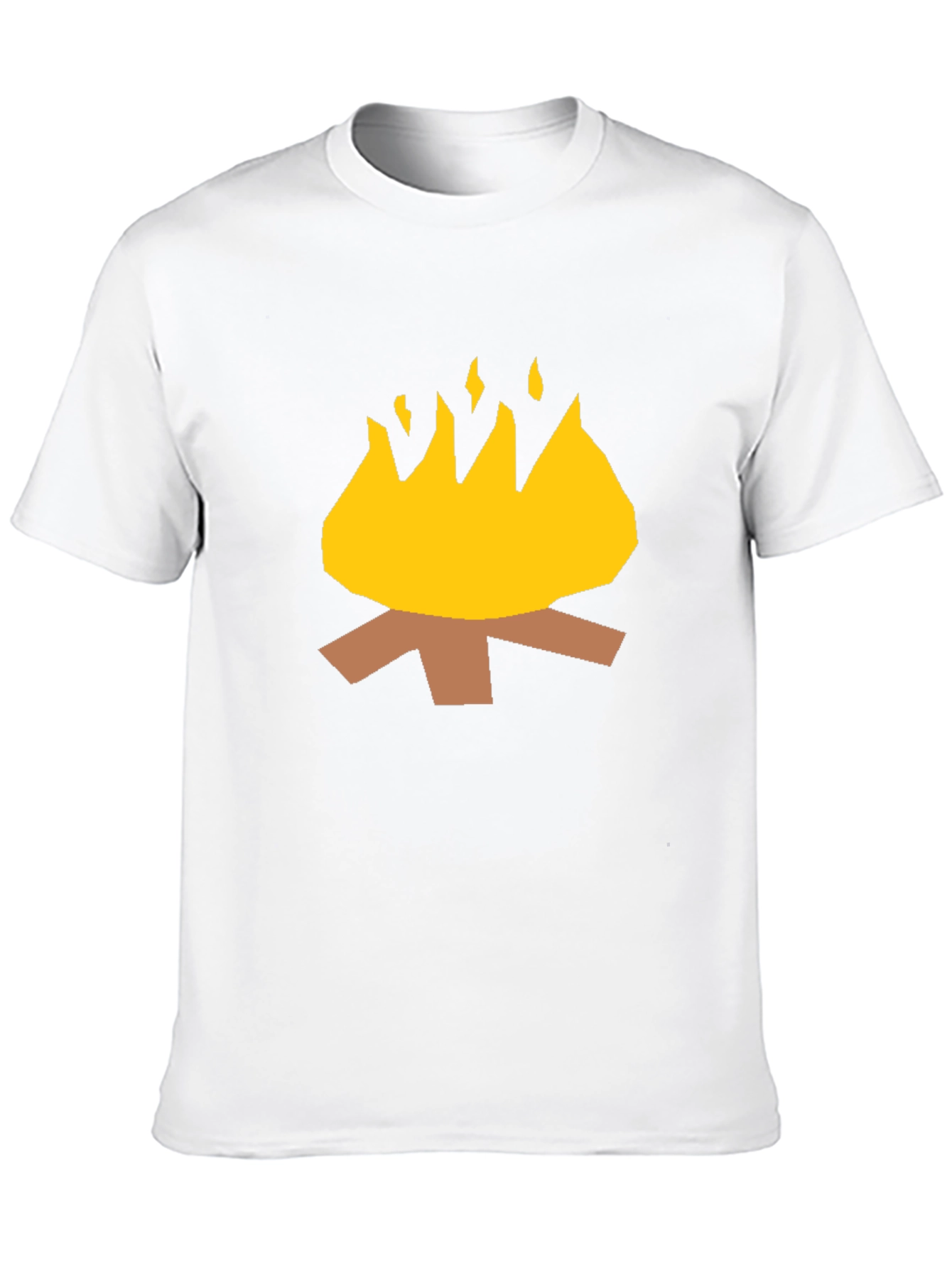 Campfire Graphic Tee - Black Cotton Casual Shirt