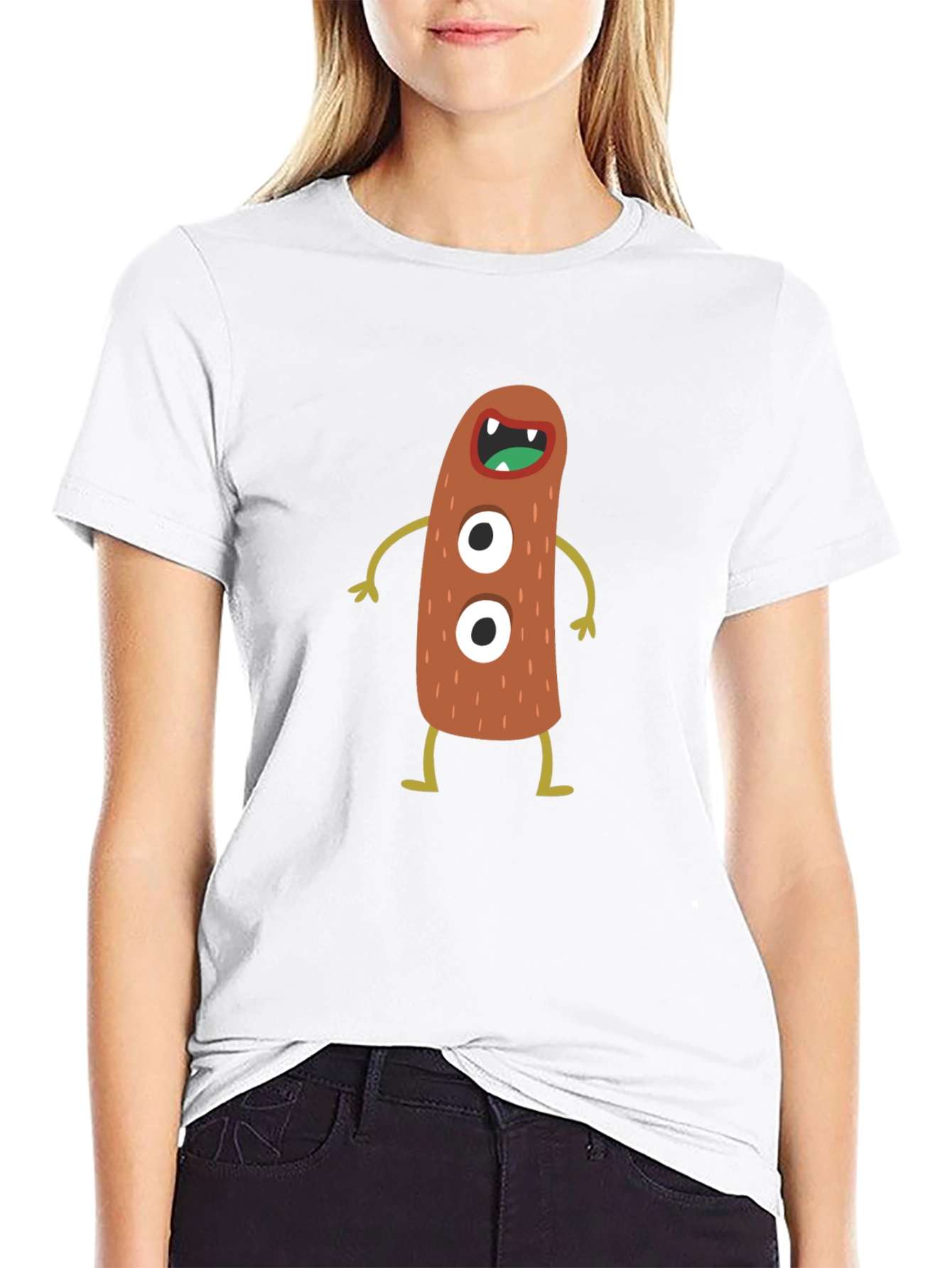 Monster Graphic Black T-Shirt