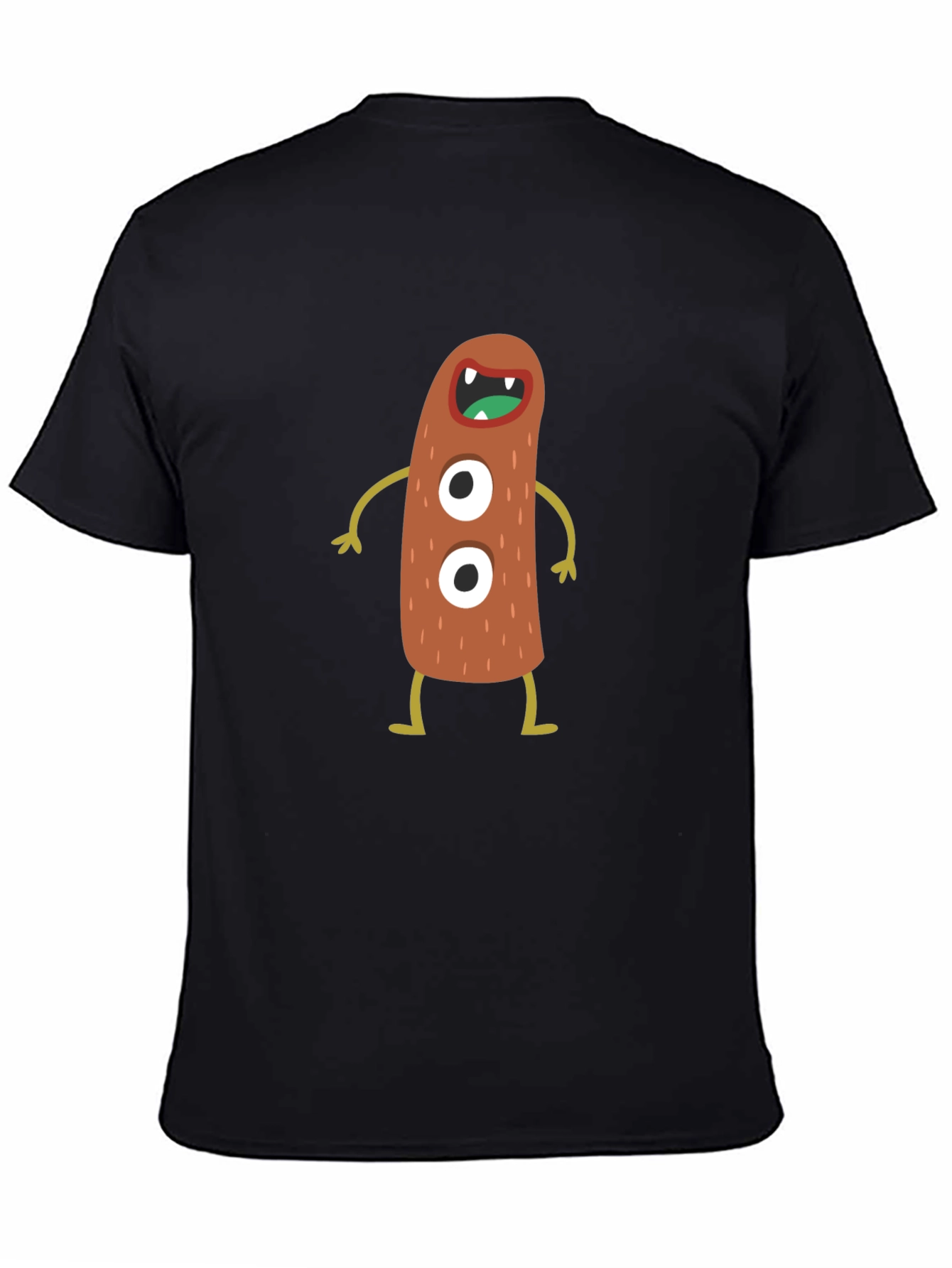 Monster Graphic Black T-Shirt