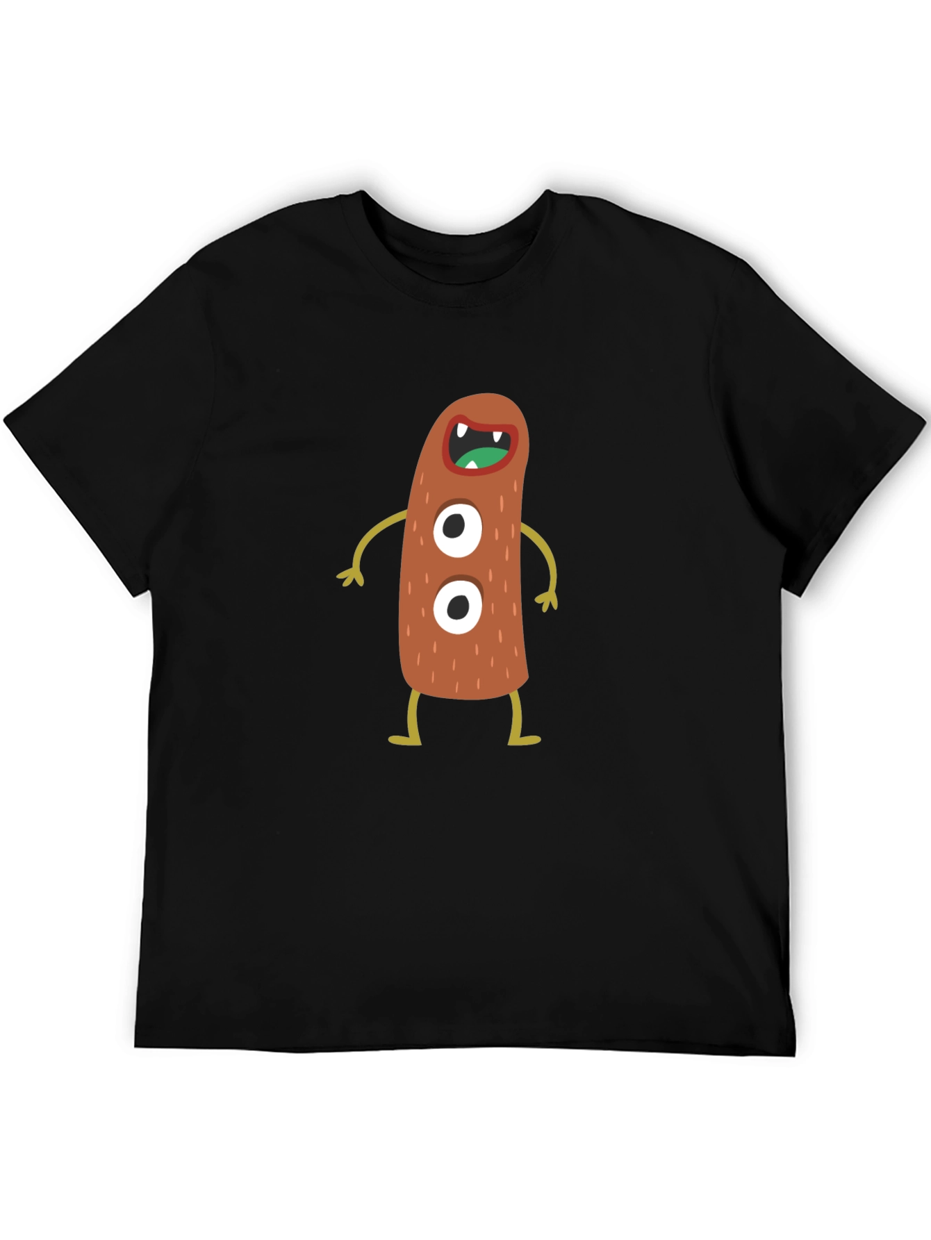 Monster Graphic Black T-Shirt