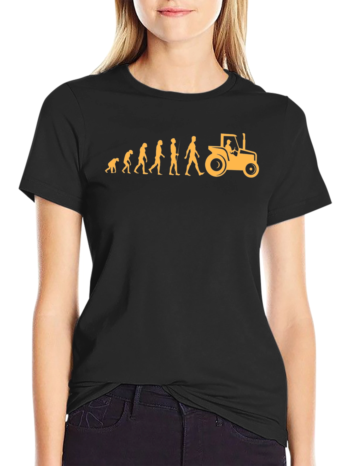 Evolution Farmer T-Shirt Funny Farming Tee