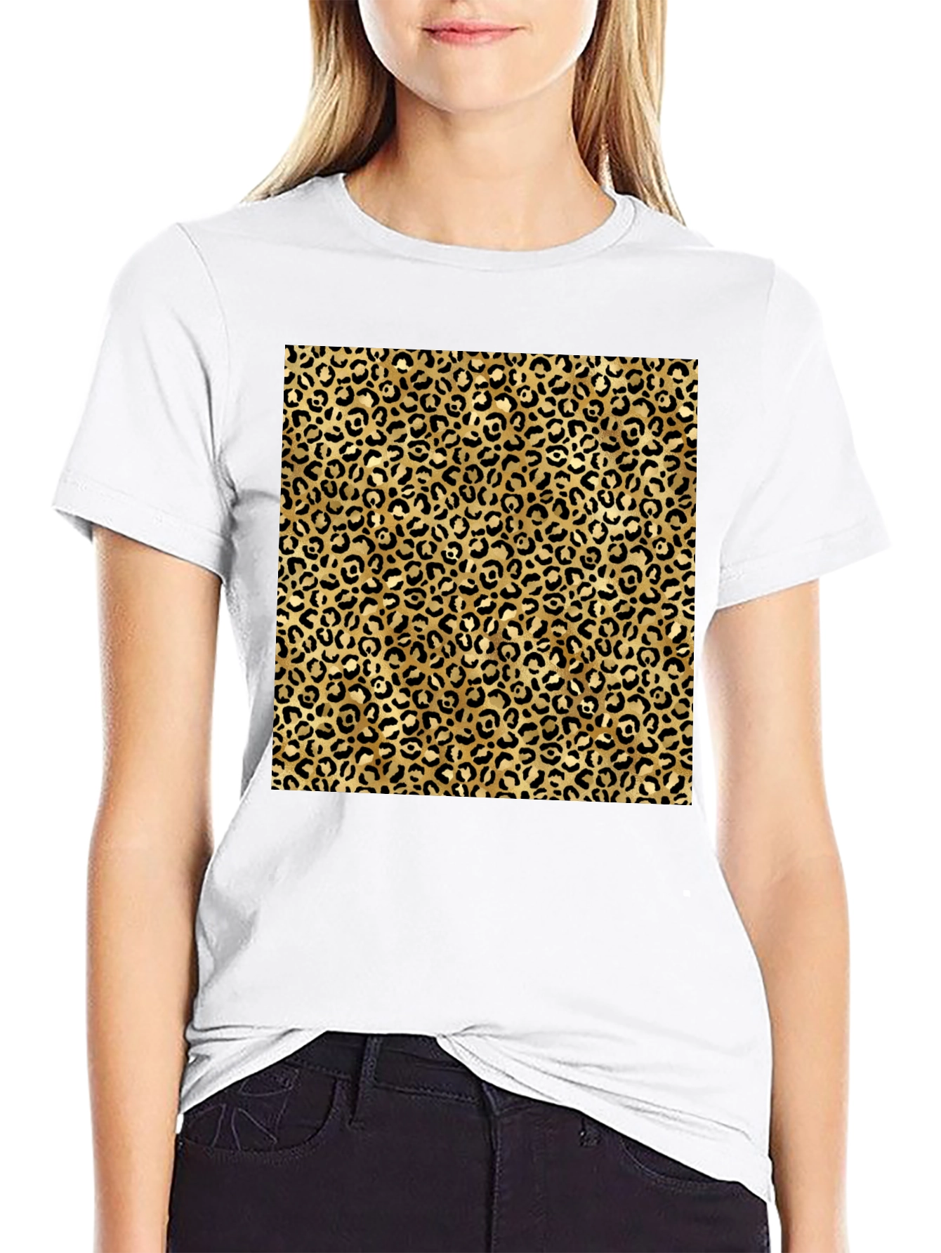 Leopard Print Graphic Tee - Classic Style
