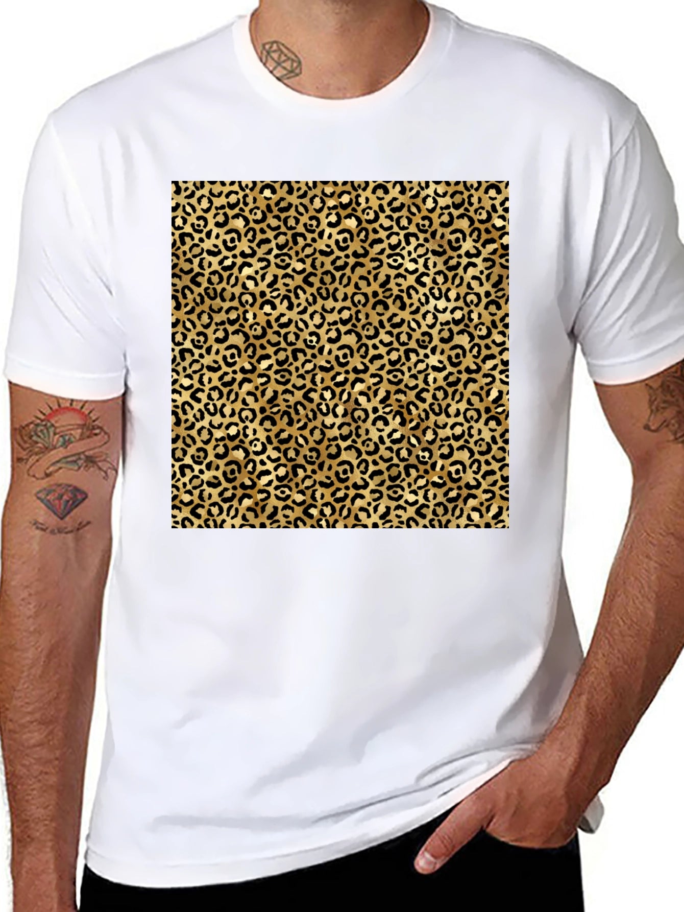 Leopard Print Graphic Tee - Classic Style