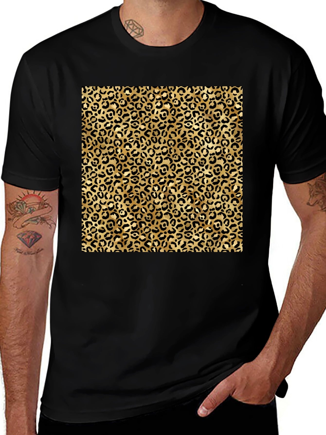 Leopard Print Graphic Tee - Classic Style