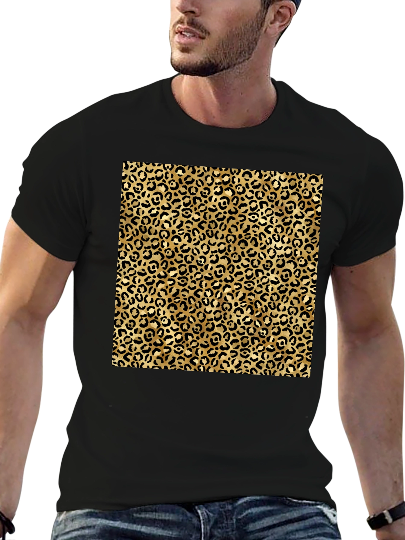 Leopard Print Graphic Tee - Classic Style