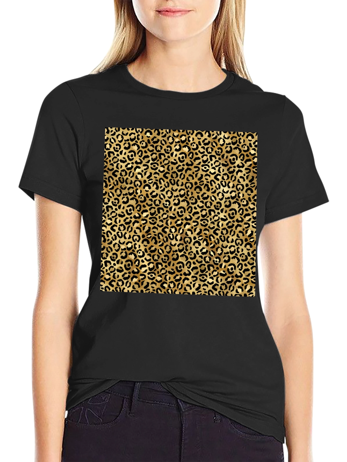 Leopard Print Graphic Tee - Classic Style