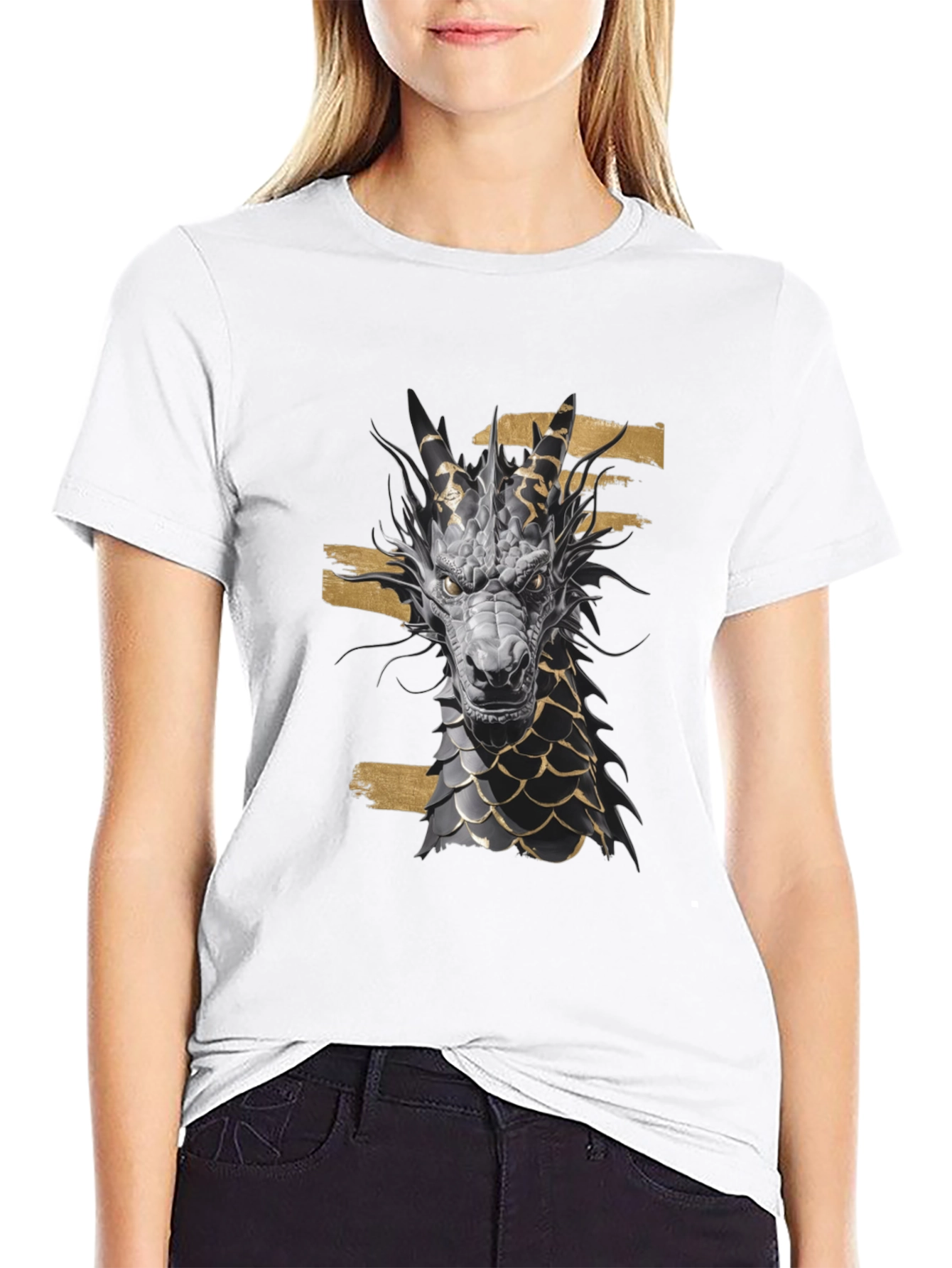 Dragon Graphic Black Tee