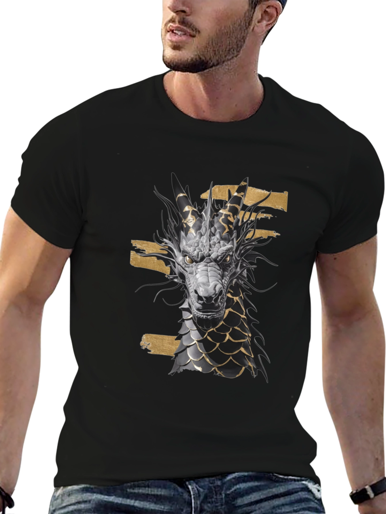 Dragon Graphic Black Tee