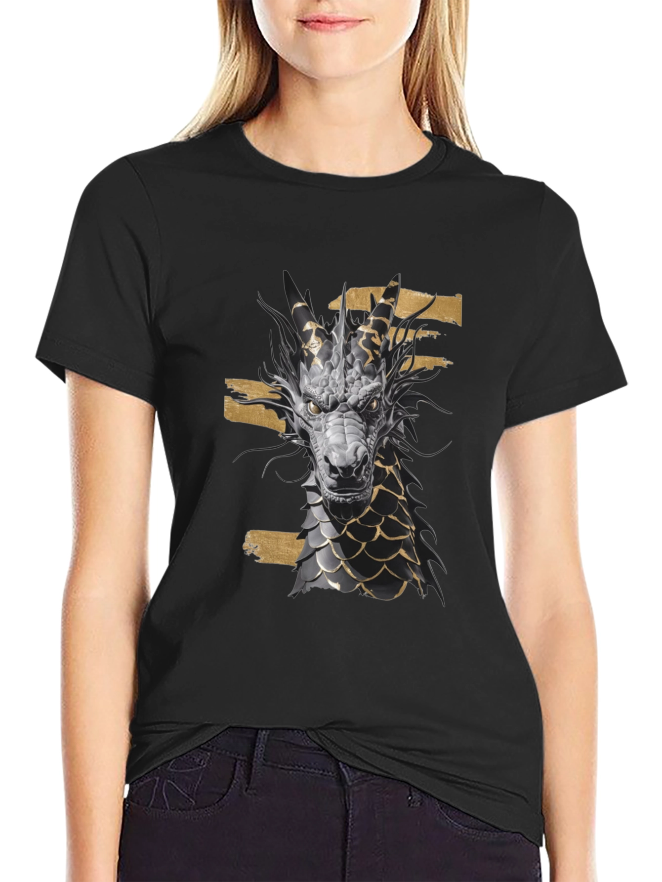 Dragon Graphic Black Tee
