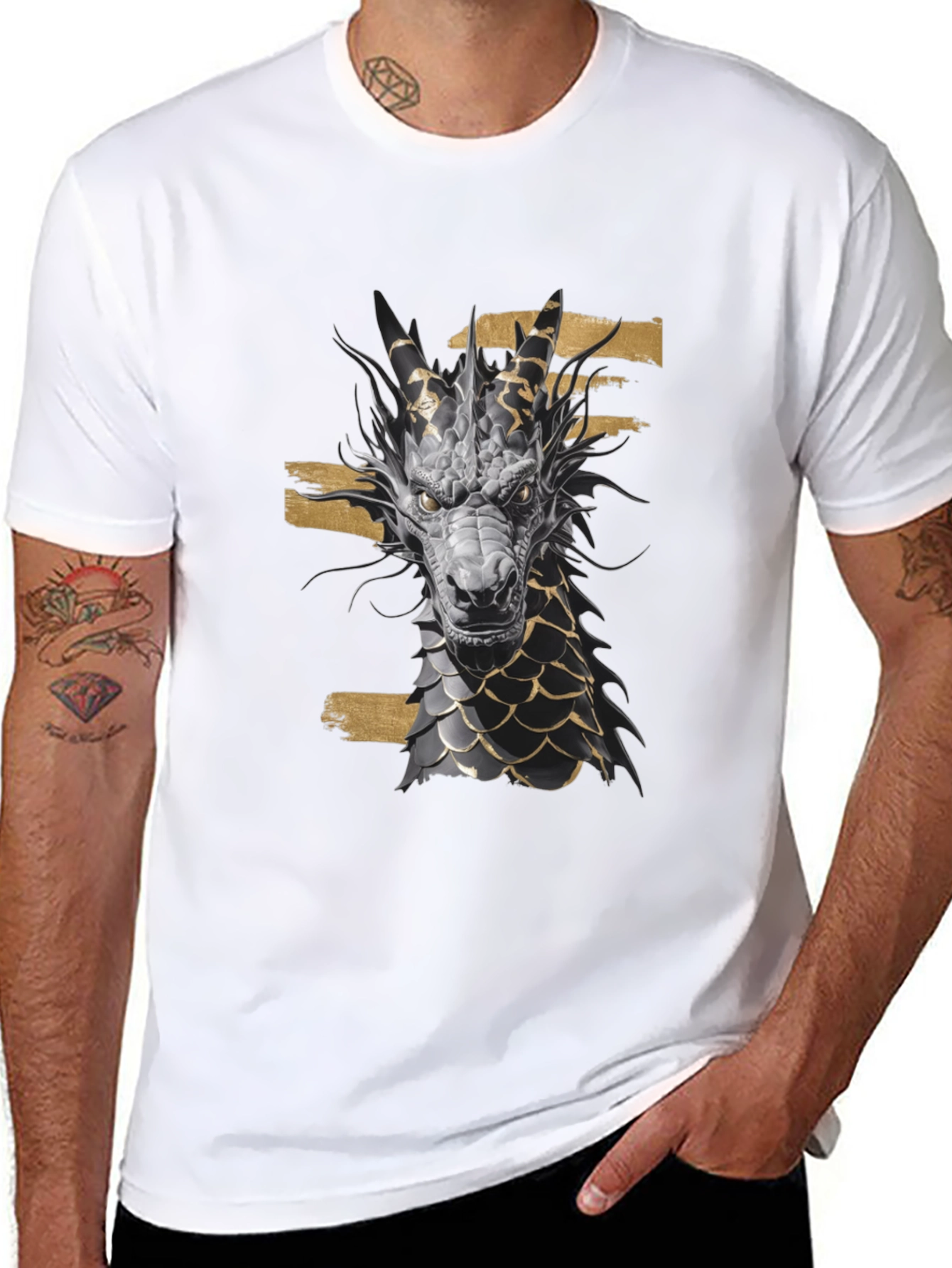 Dragon Graphic Black Tee