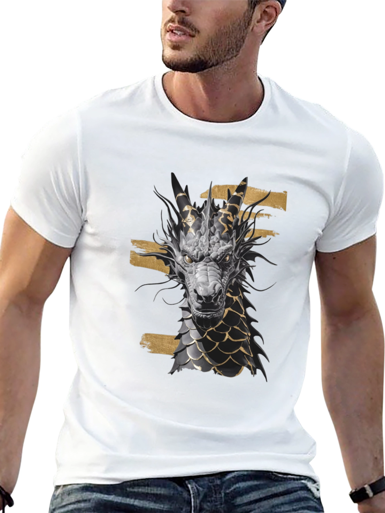 Dragon Graphic Black Tee