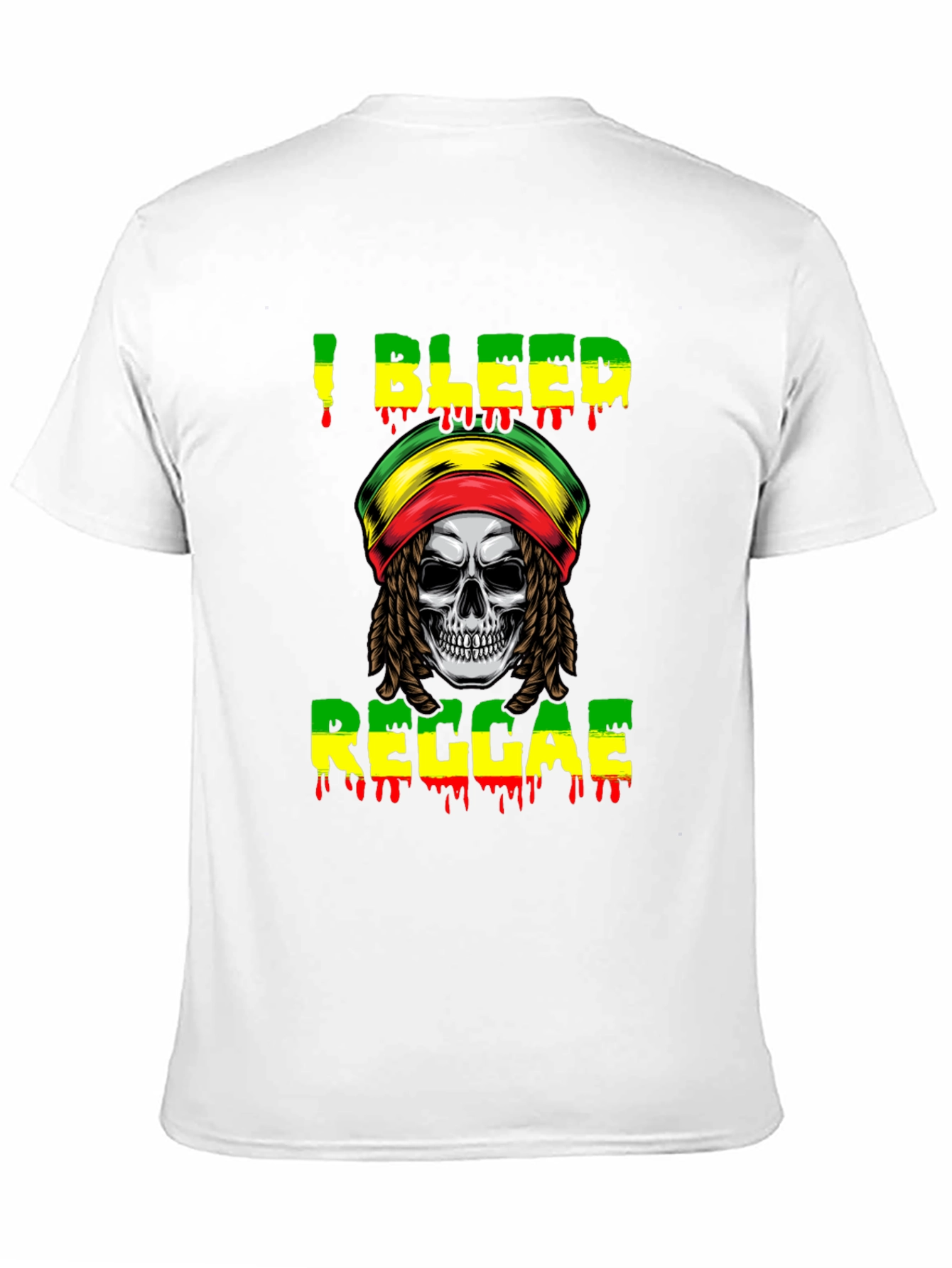 I Bleed Reggae Skull T-Shirt