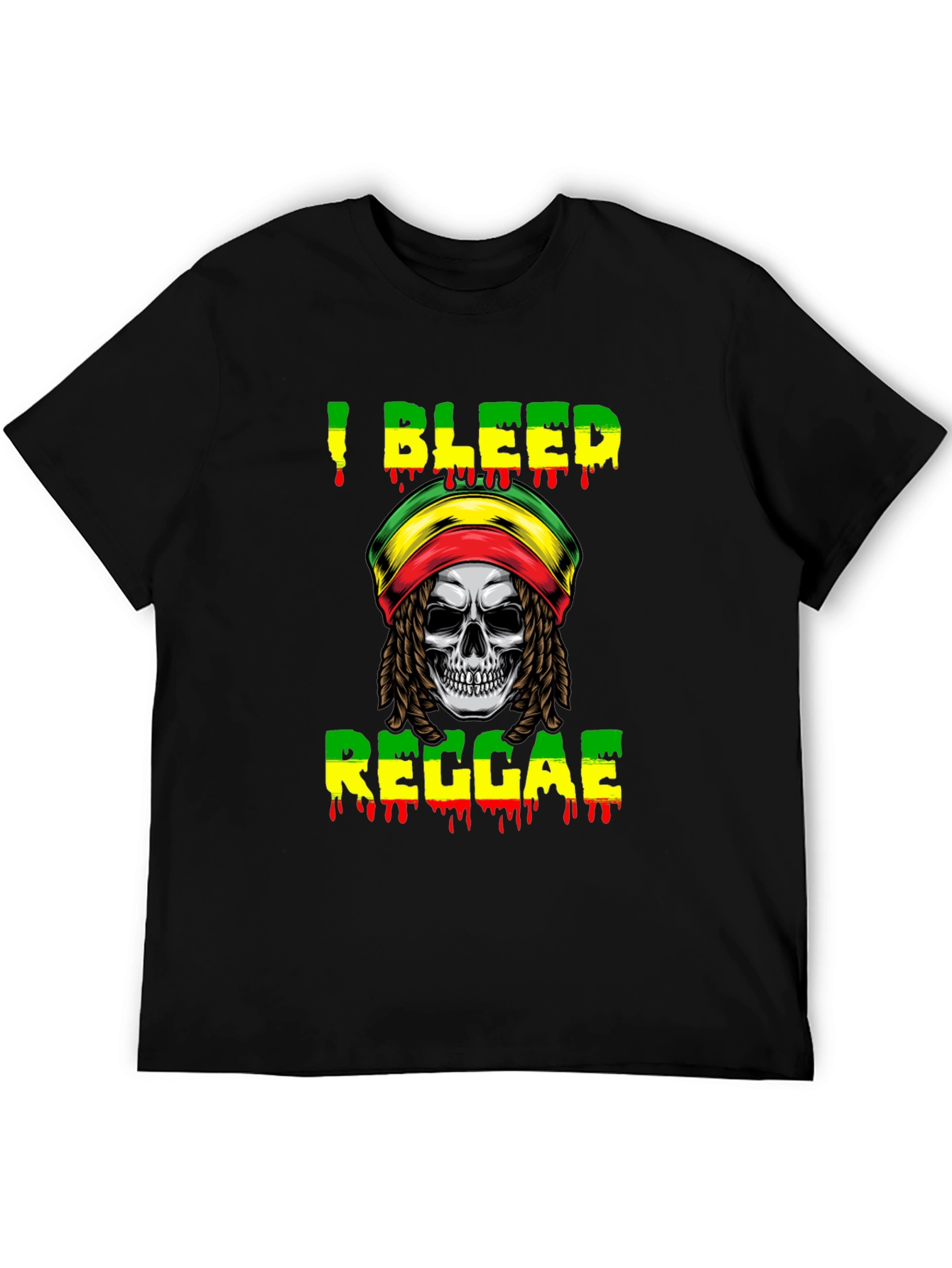 I Bleed Reggae Skull T-Shirt