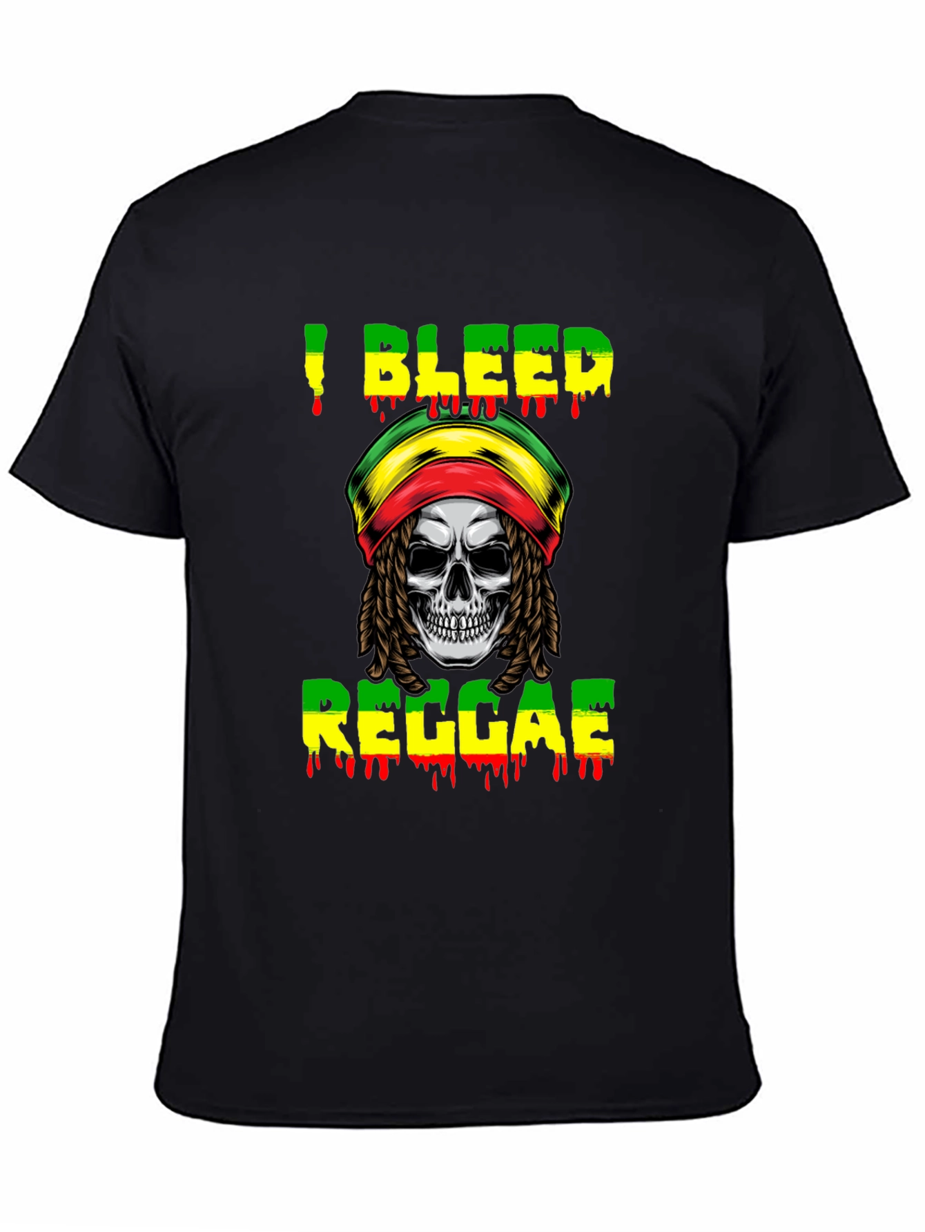 I Bleed Reggae Skull T-Shirt