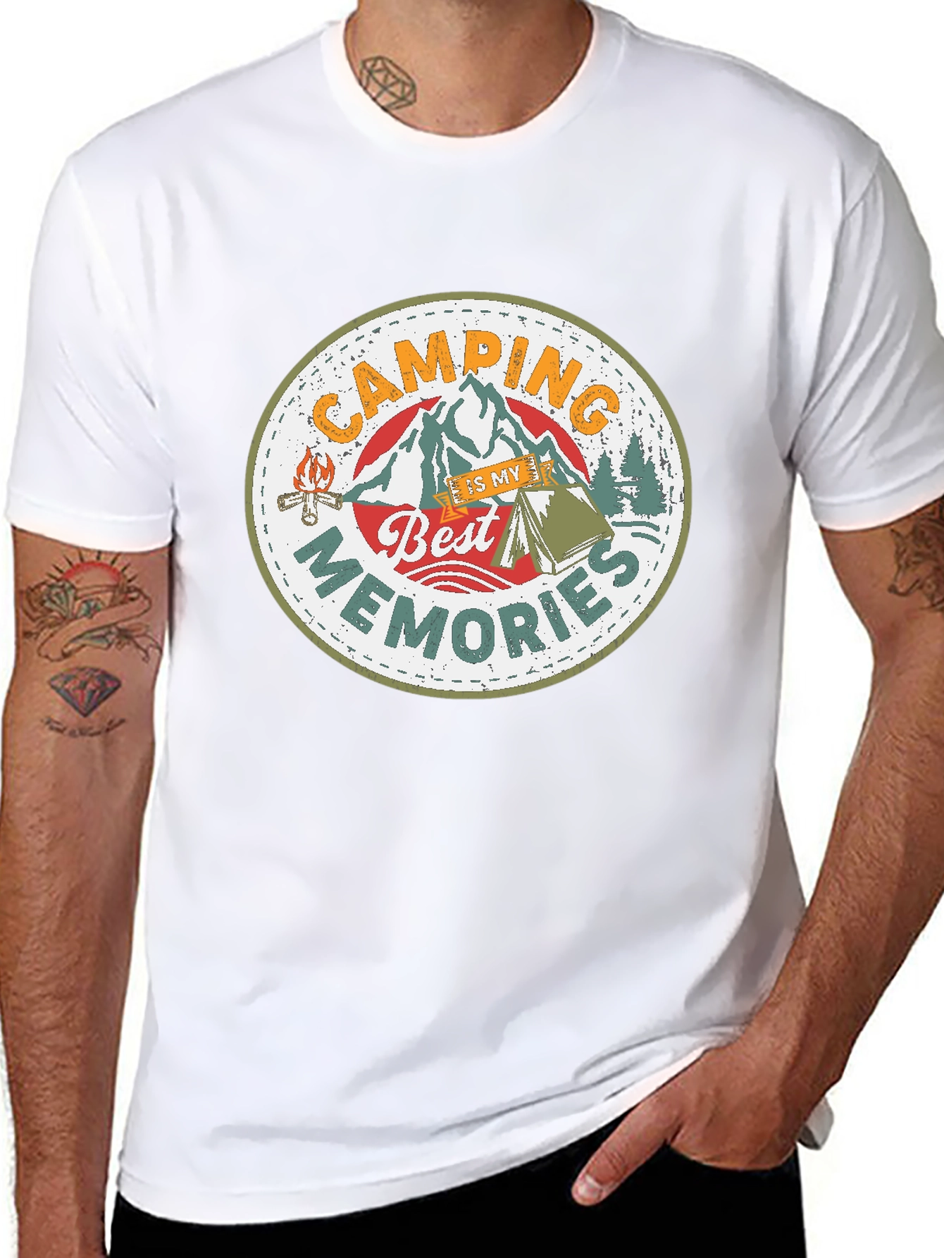 Camping Is My Best Memories Graphic Tee