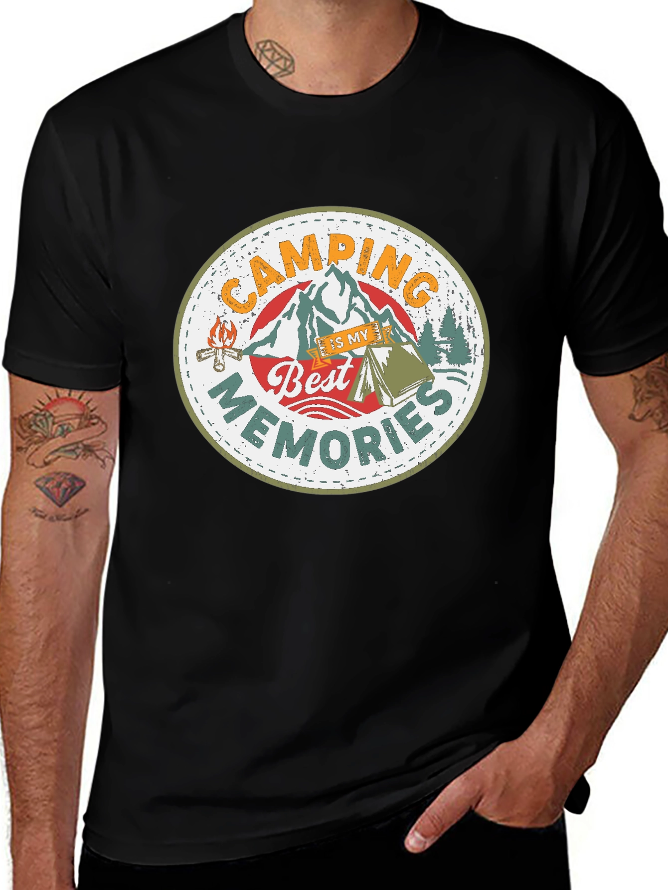 Camping Is My Best Memories Graphic Tee