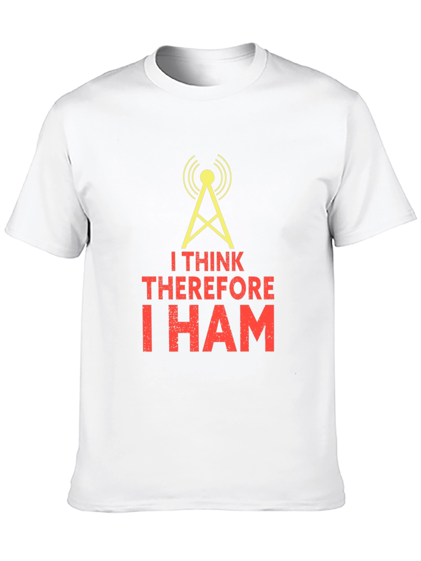I Think Therefore I Ham Black T-Shirt
