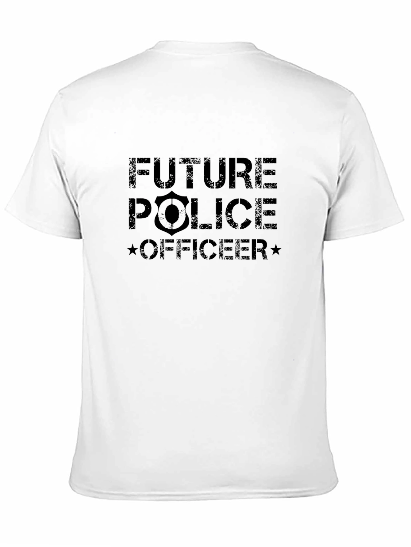 Future Police Officer Graphic Tee - Black