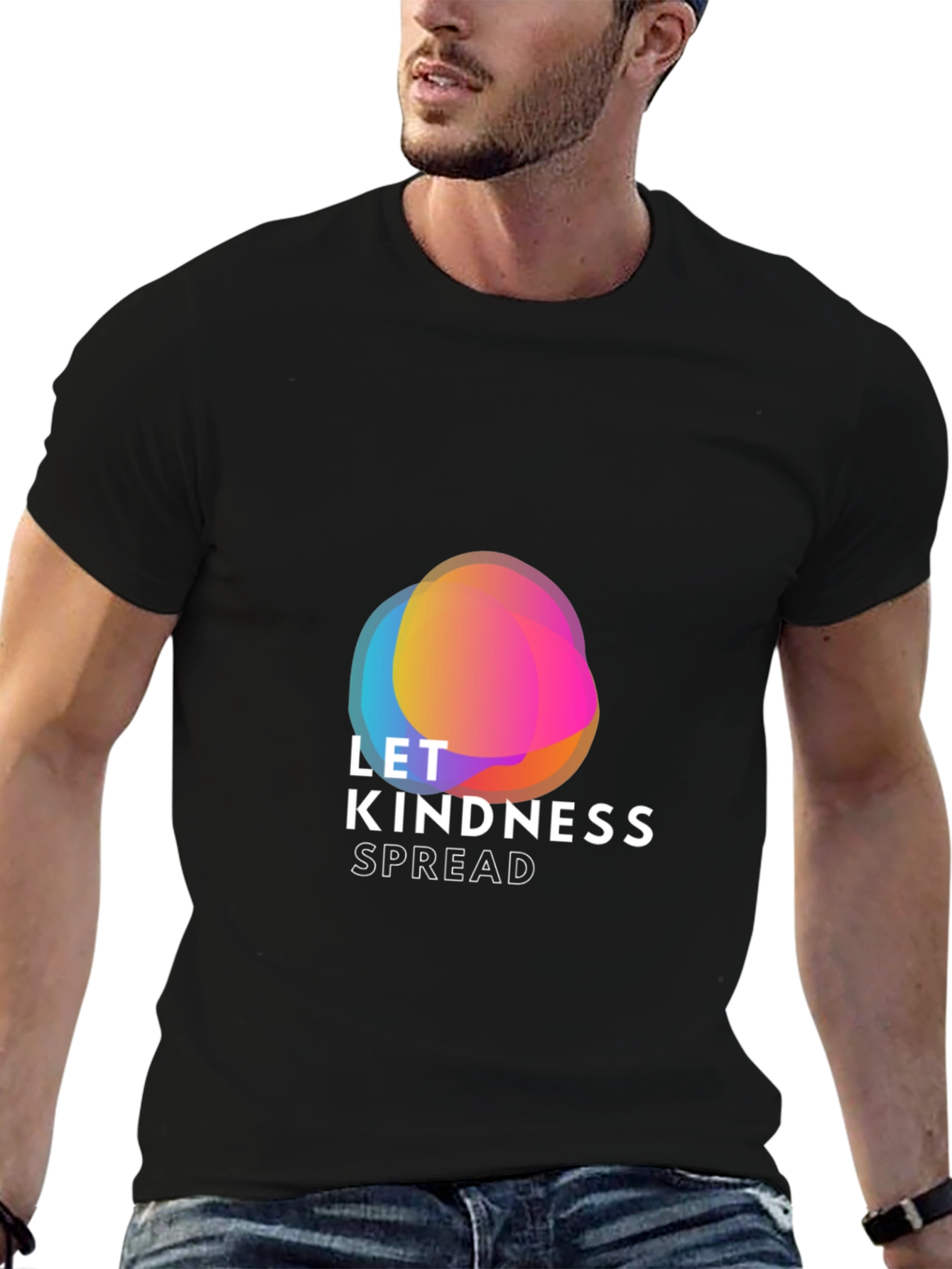 Kindness Spread Black Tee - Stylish & Comfy
