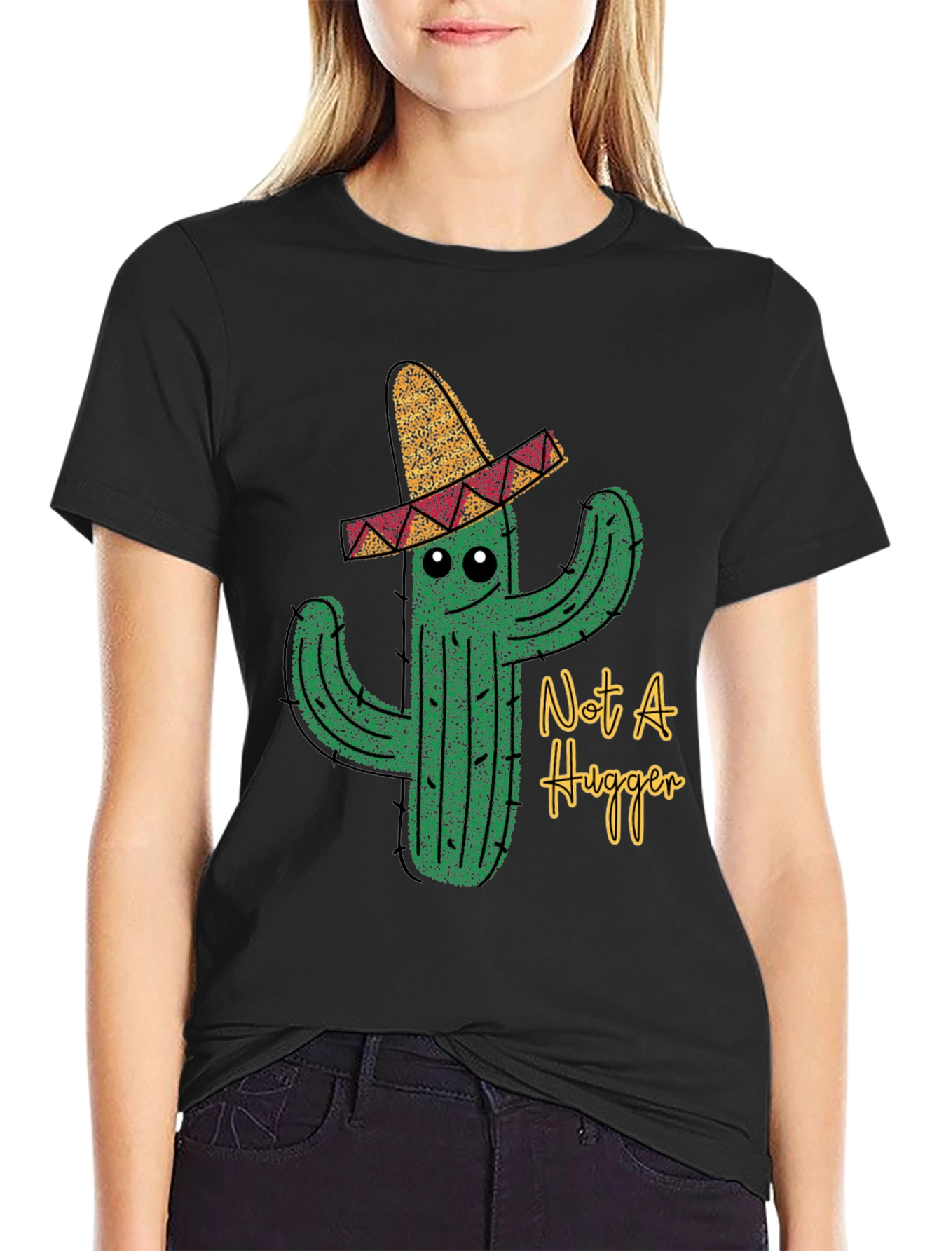 Not A Hugger Cactus T-Shirt