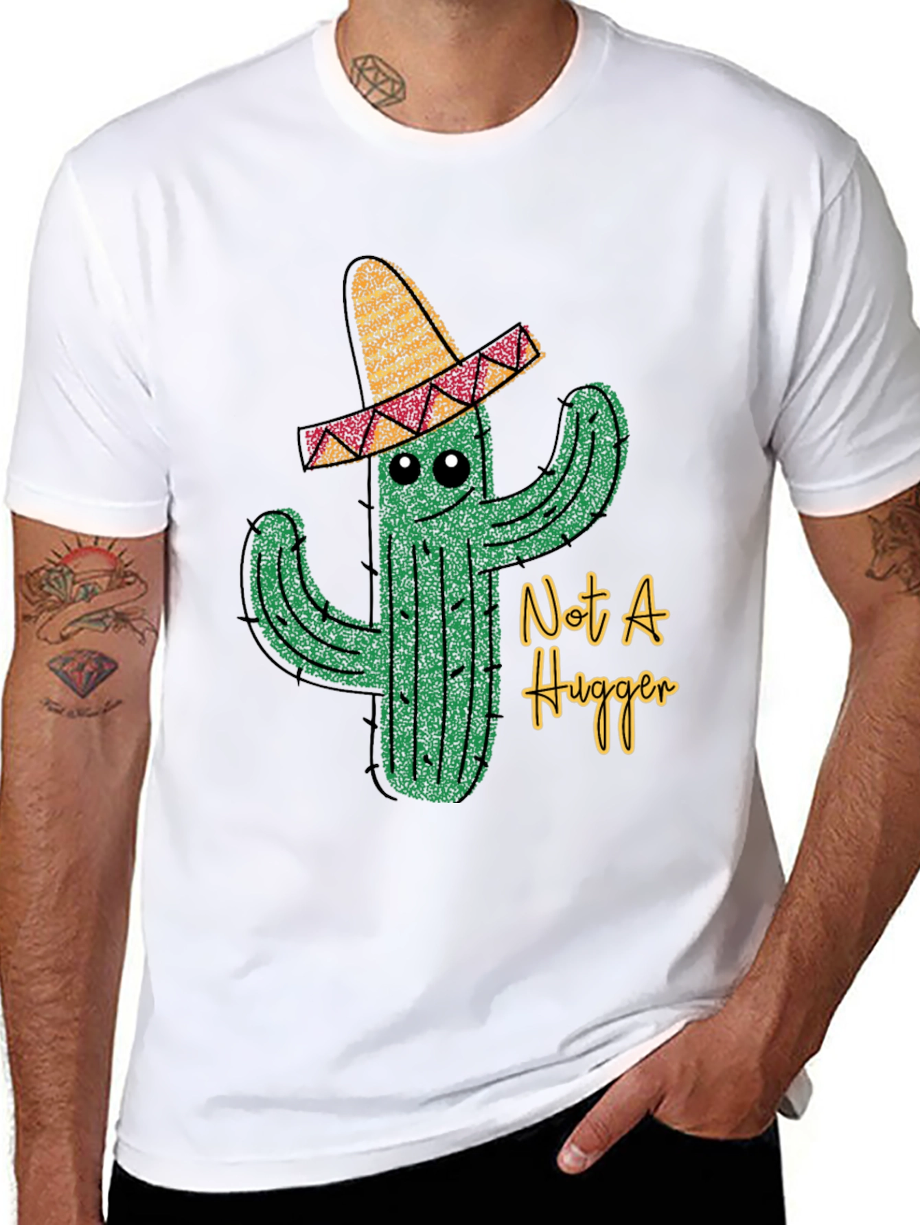 Not A Hugger Cactus T-Shirt