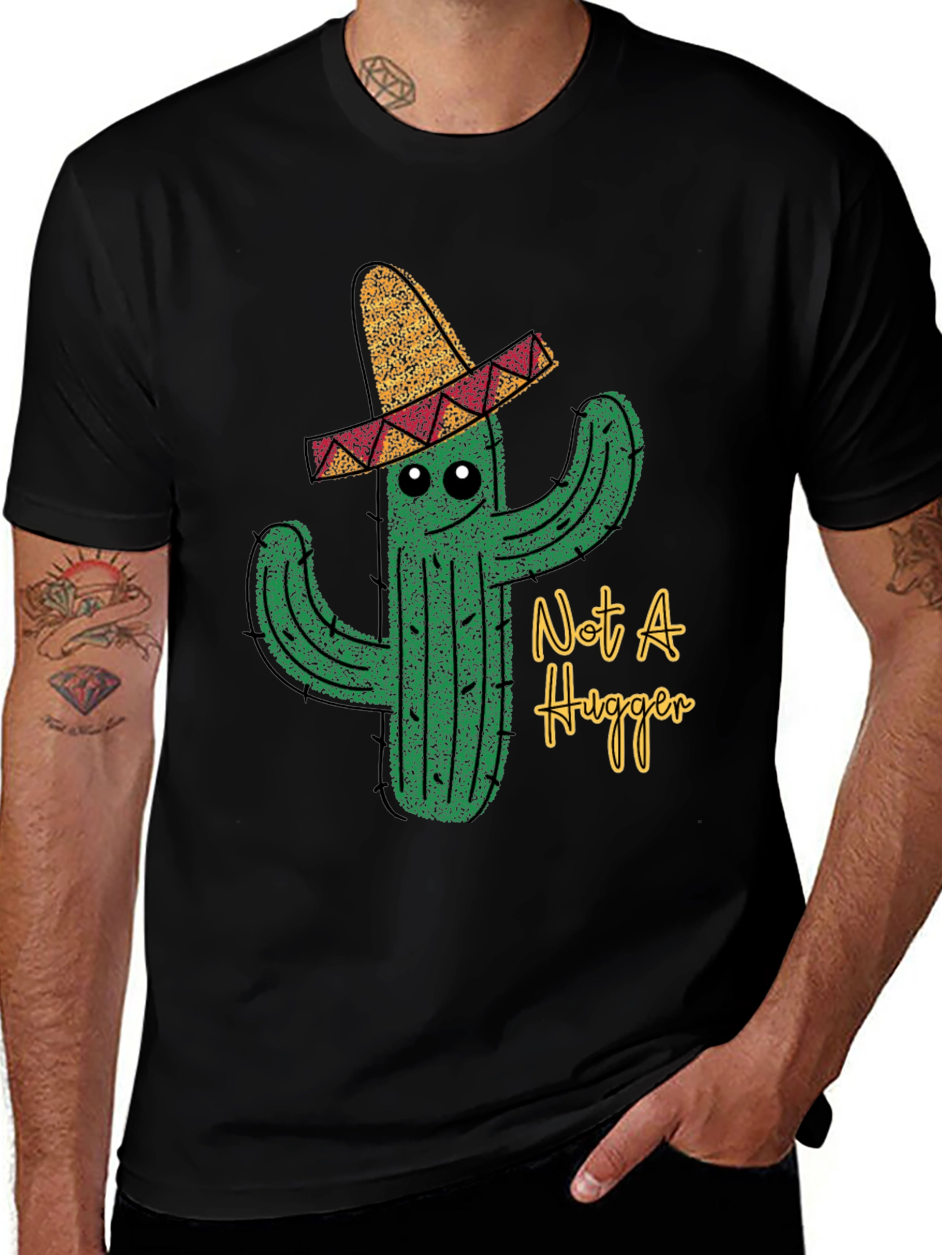 Not A Hugger Cactus T-Shirt