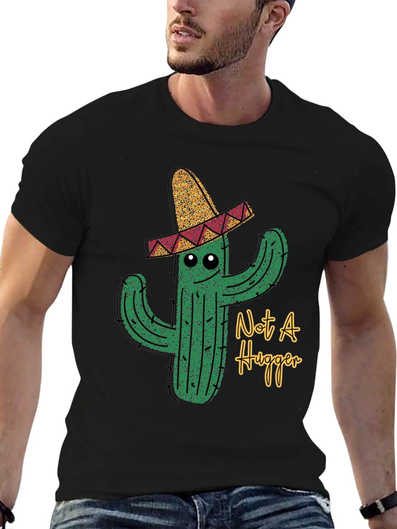 Not A Hugger Cactus T-Shirt