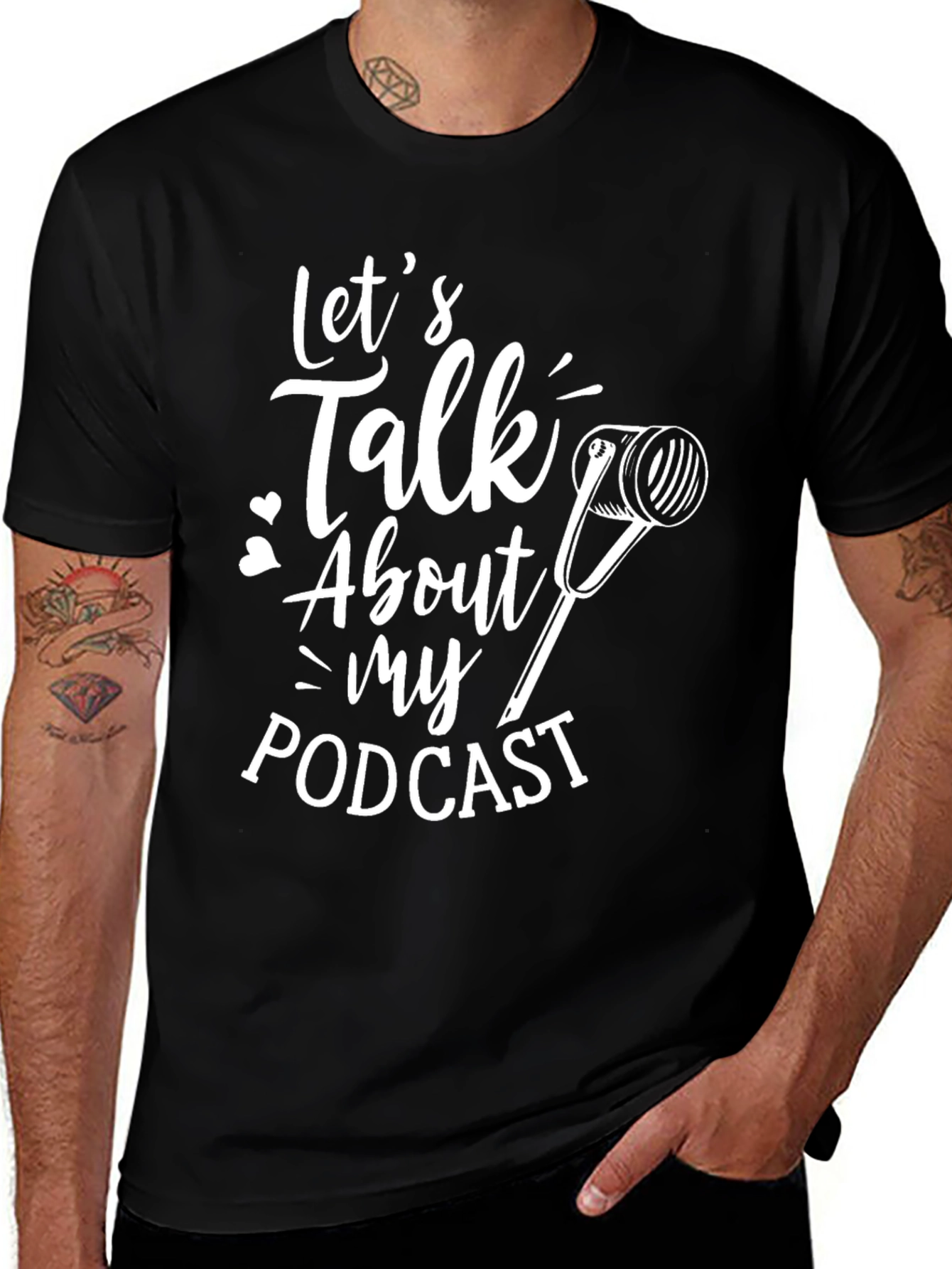 Podcast Fan T-Shirt - Lets Talk About My Podcast