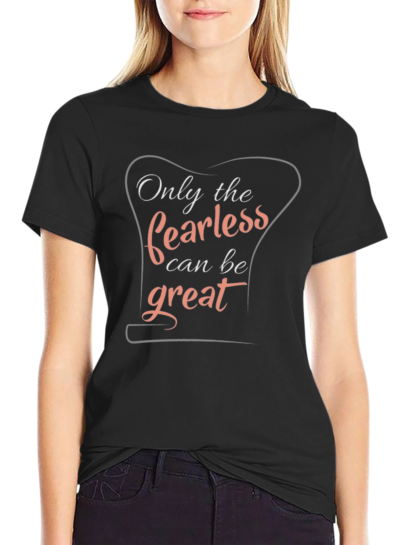 Fearless Greatness Black Graphic Tee