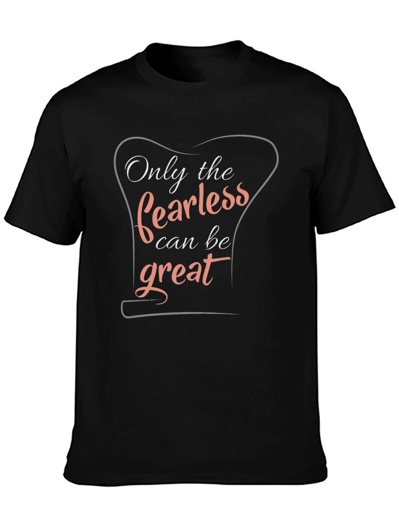 Fearless Greatness Black Graphic Tee
