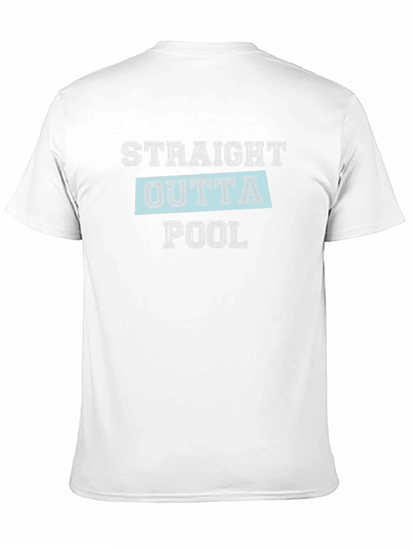 Straight Outta Pool Black Graphic Tee