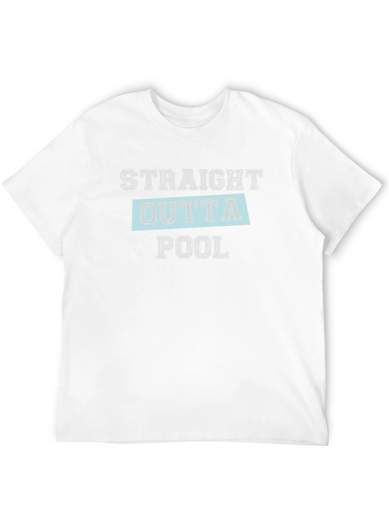 Straight Outta Pool Black Graphic Tee