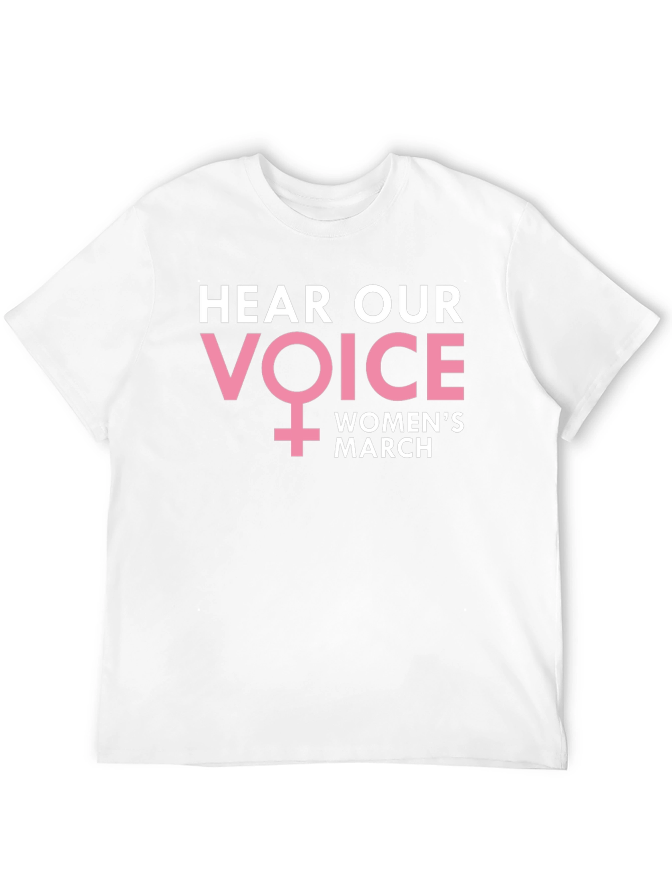 Womens March T-Shirt - Hear Our Voice Feminist Tee