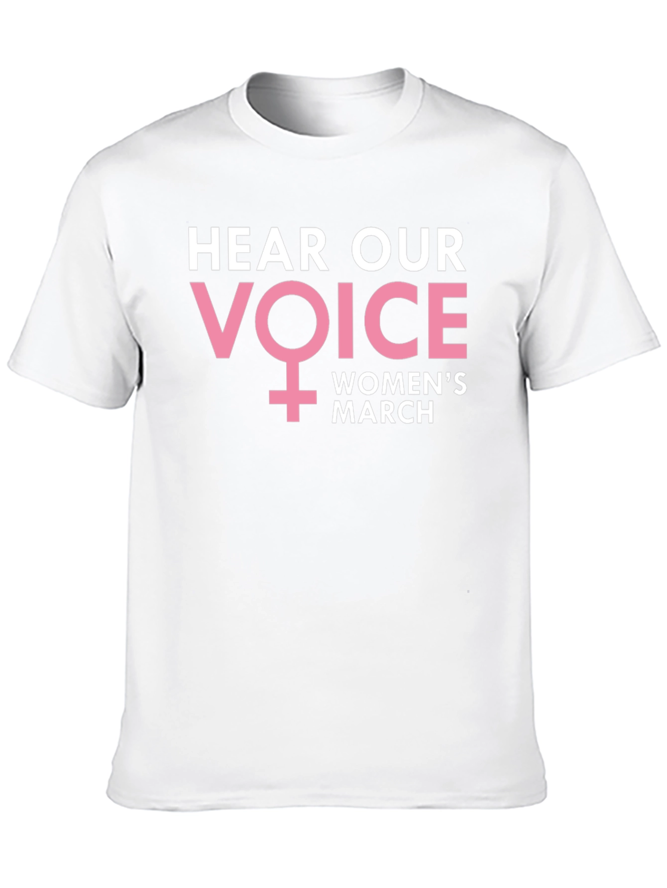 Womens March T-Shirt - Hear Our Voice Feminist Tee
