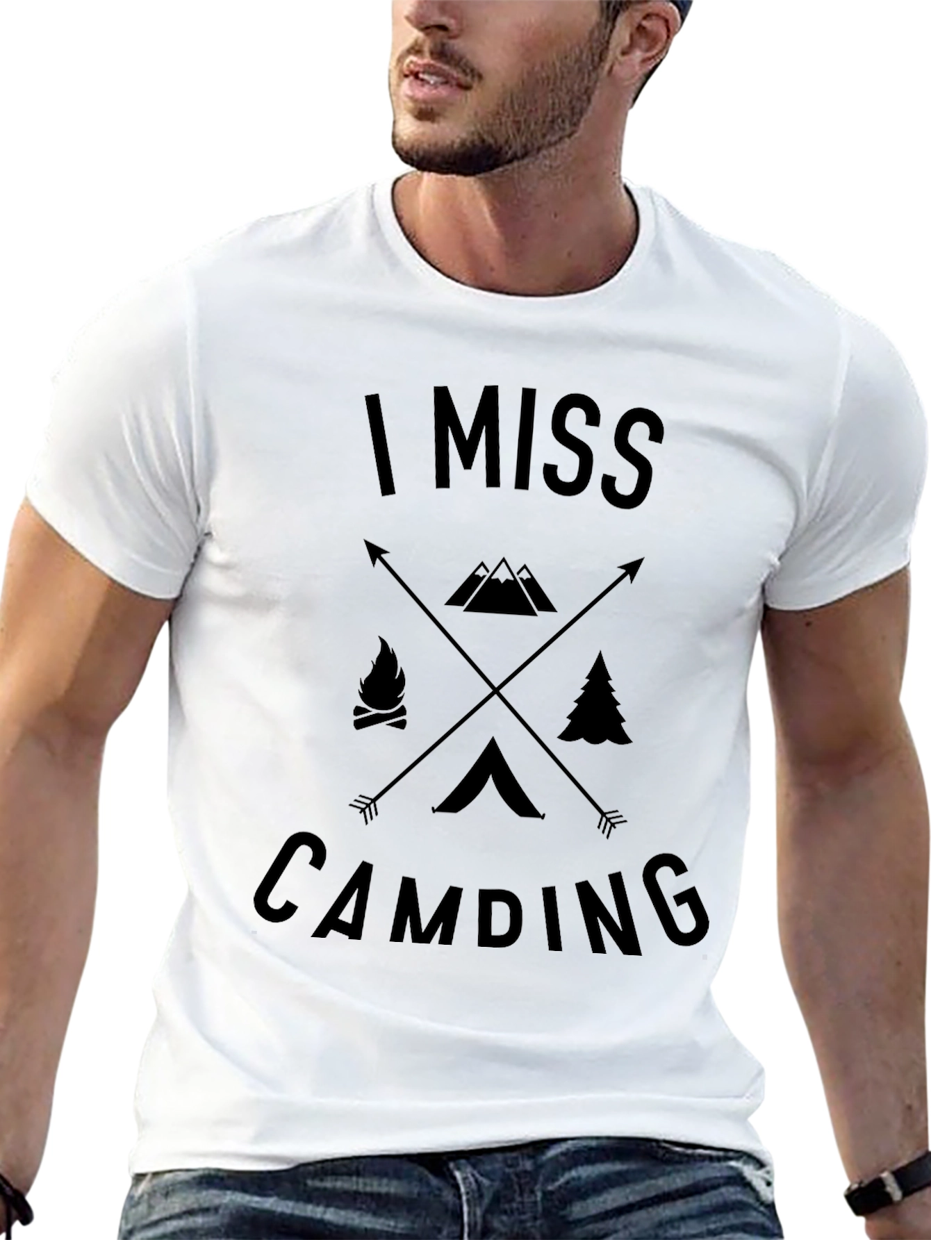 I Miss Camping Graphic T-Shirt - Adventure Awaits