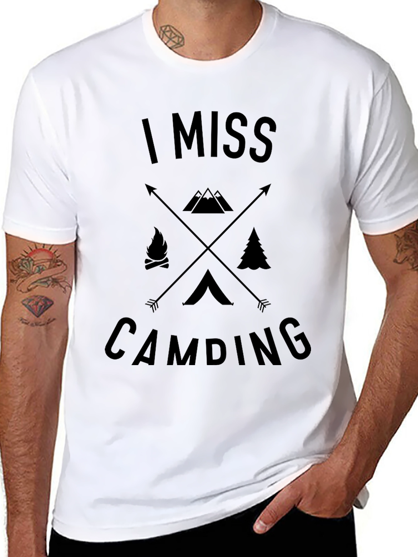 I Miss Camping Graphic T-Shirt - Adventure Awaits