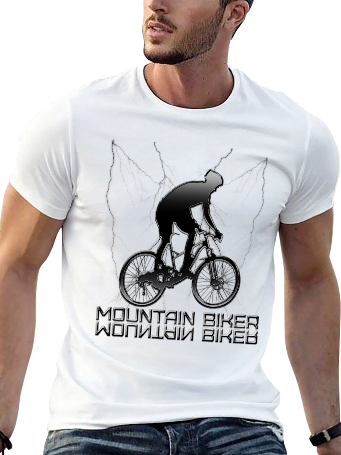 Mountain Biker Graphic T-Shirt