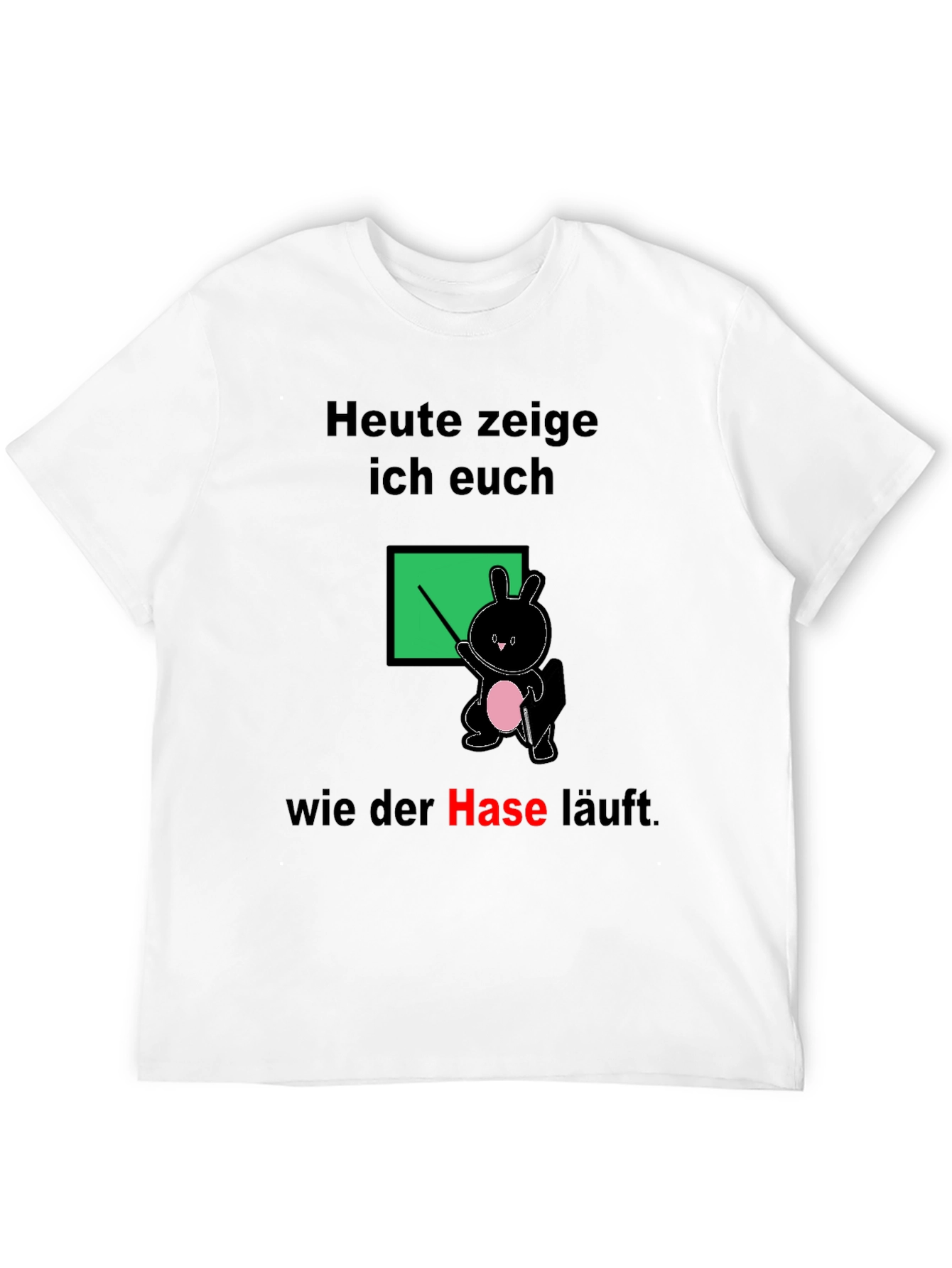 Funny German Bunny Teacher Graphic Tee
