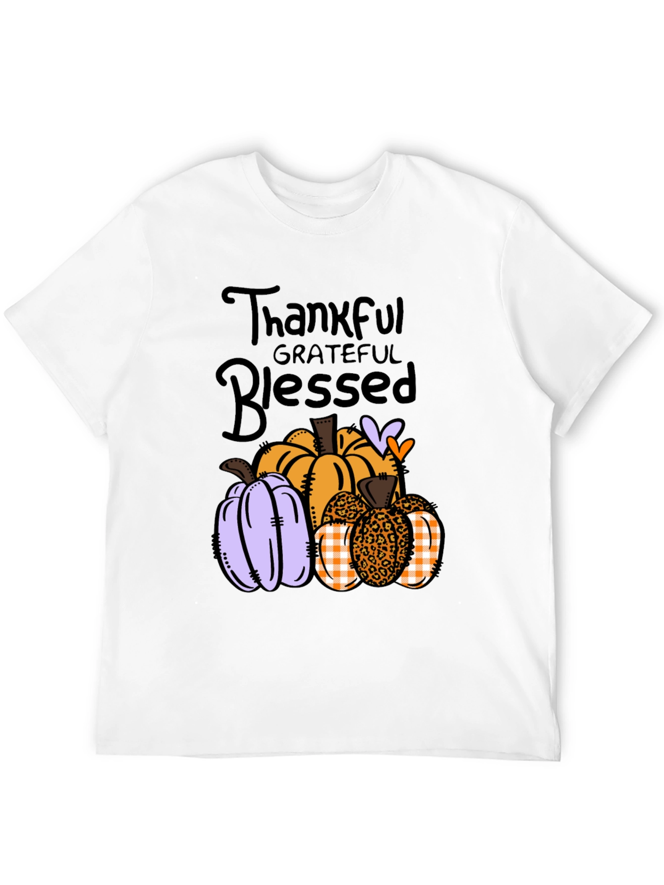 Thankful Grateful Blessed Pumpkin T-Shirt