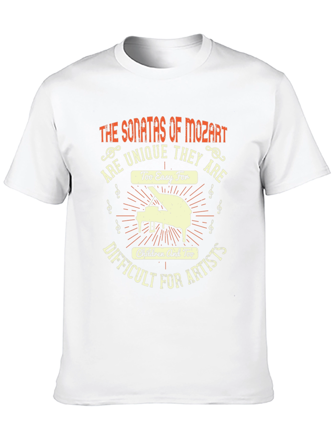 Mozart Sonatas T-Shirt - Unique Music Lover Gift