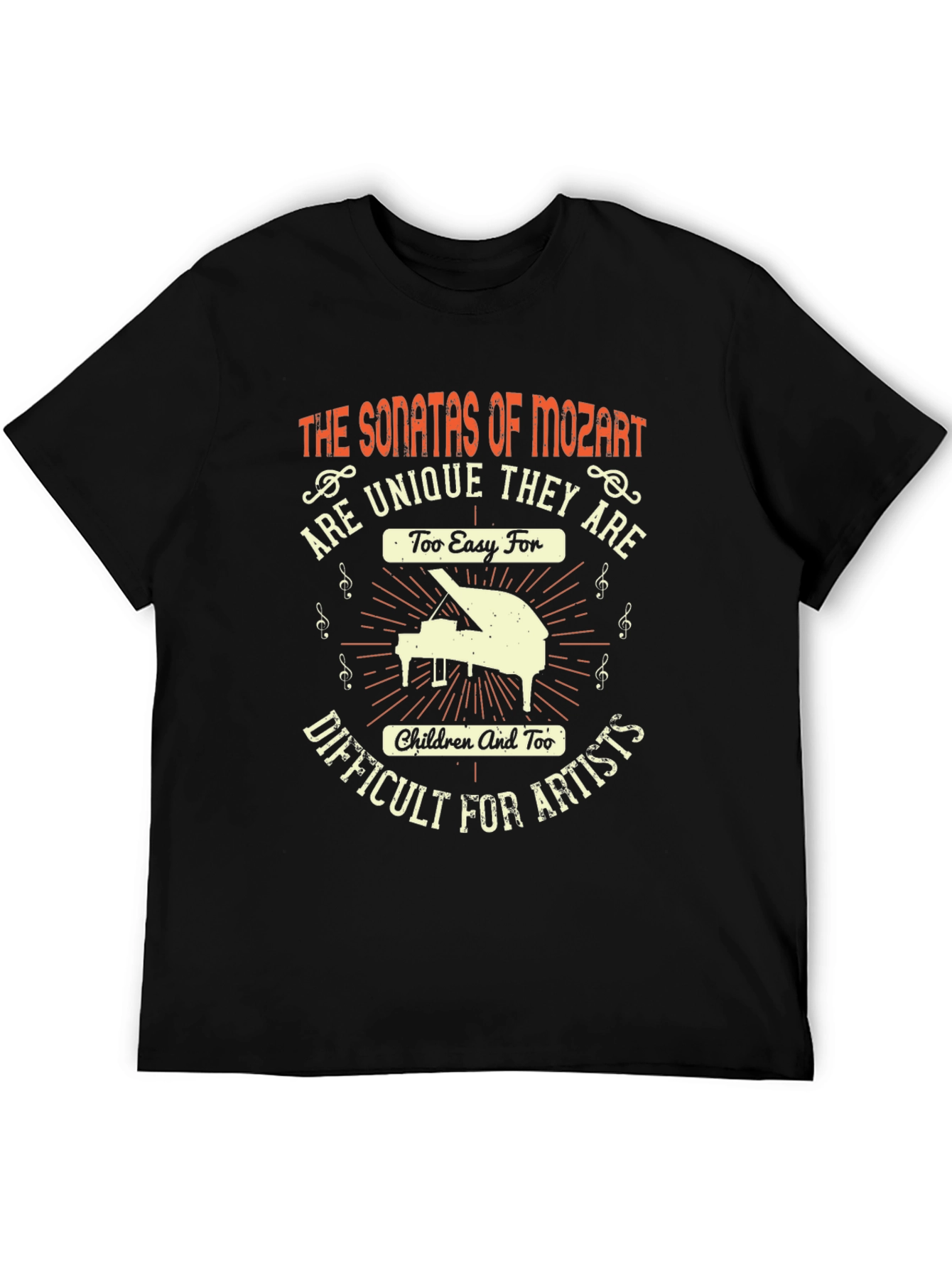 Mozart Sonatas T-Shirt - Unique Music Lover Gift