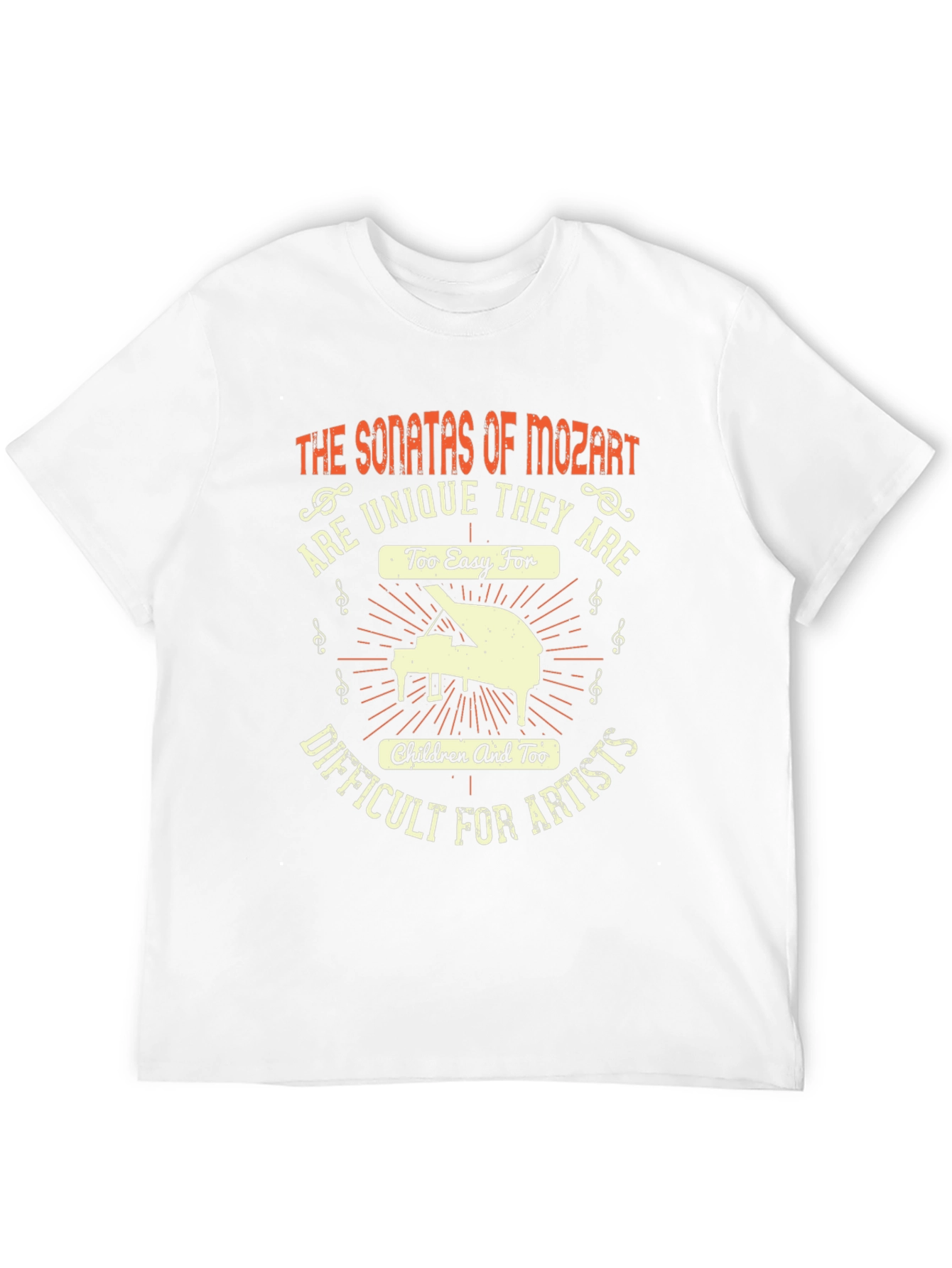 Mozart Sonatas T-Shirt - Unique Music Lover Gift