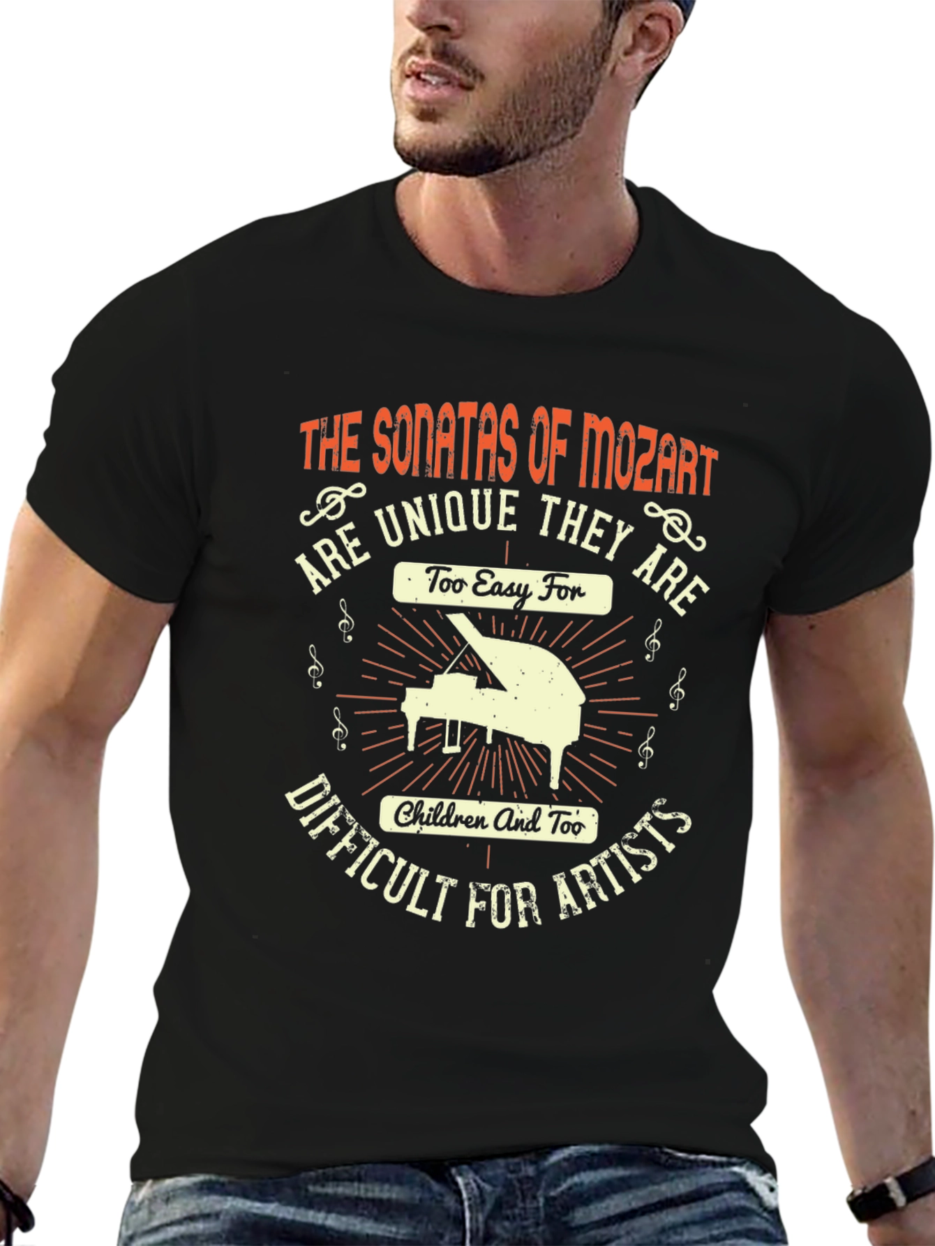 Mozart Sonatas T-Shirt - Unique Music Lover Gift