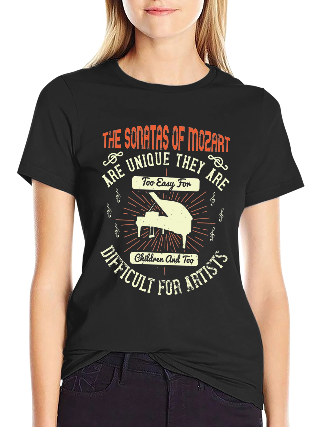 Mozart Sonatas T-Shirt - Unique Music Lover Gift