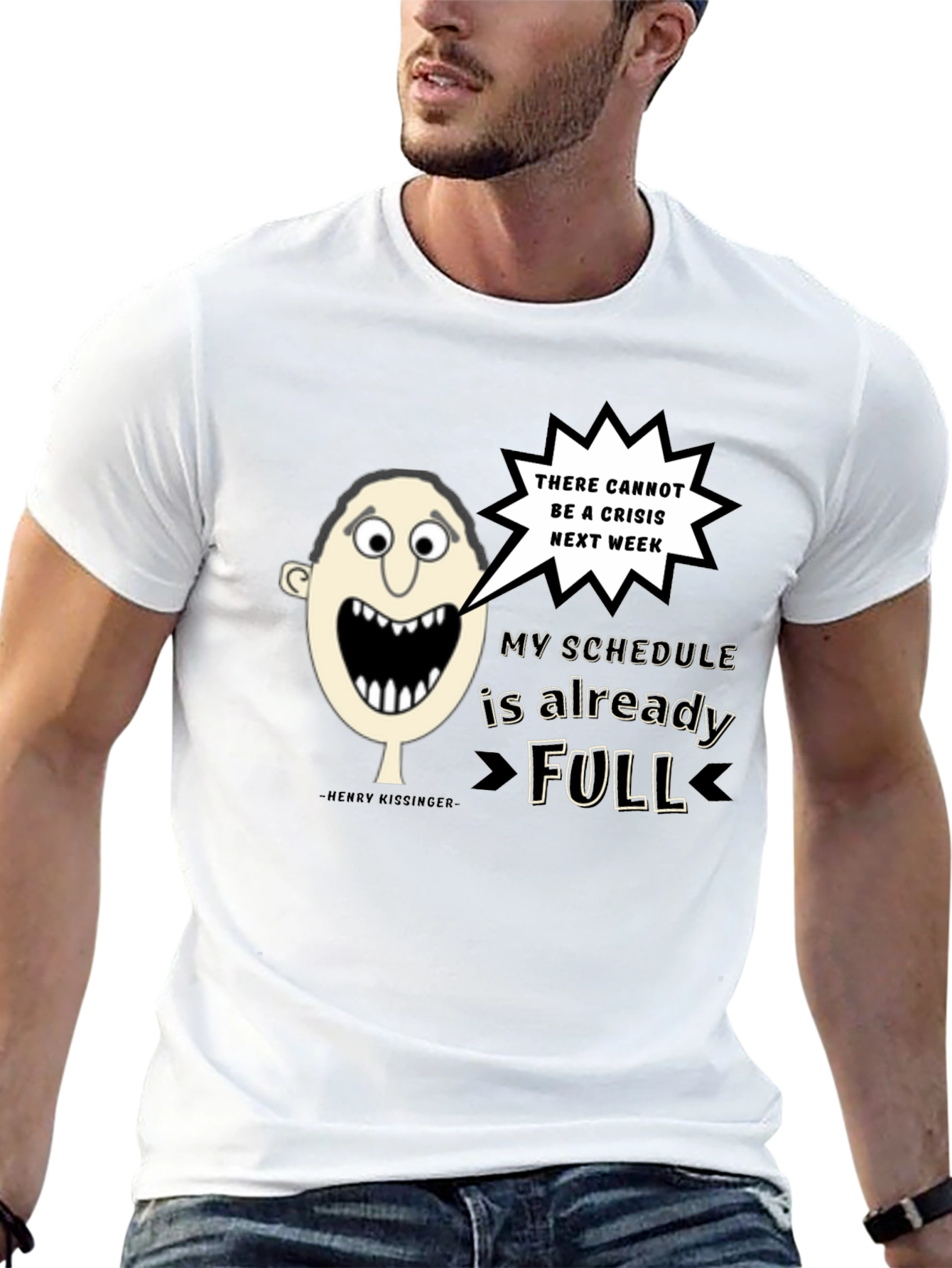 Humorous No Crisis Next Week Graphic Tee
