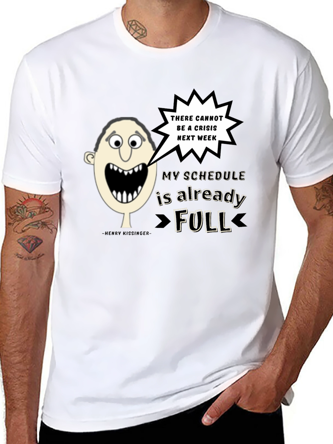 Humorous No Crisis Next Week Graphic Tee