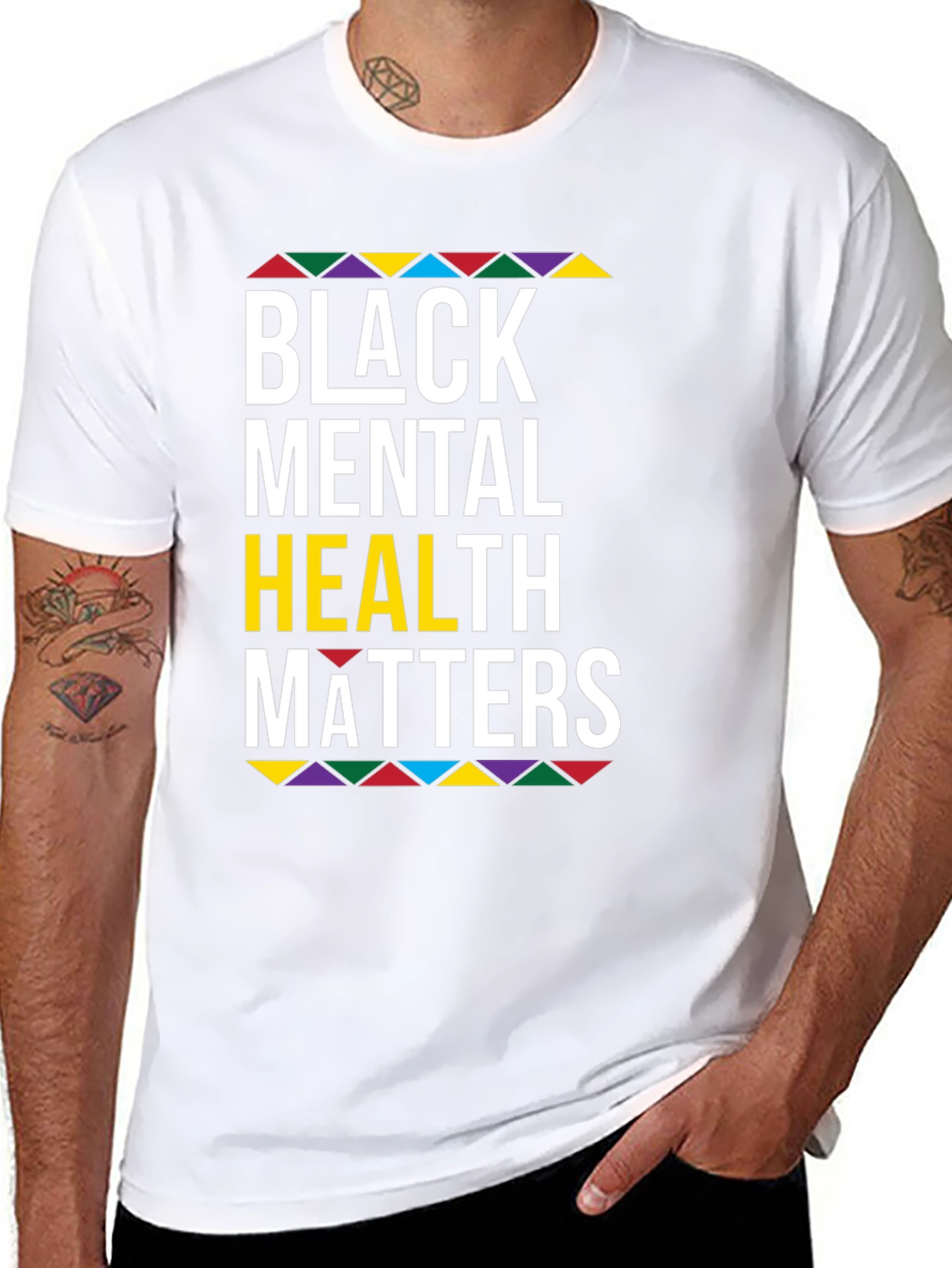 Black Mental Health Matters Graphic T-Shirt