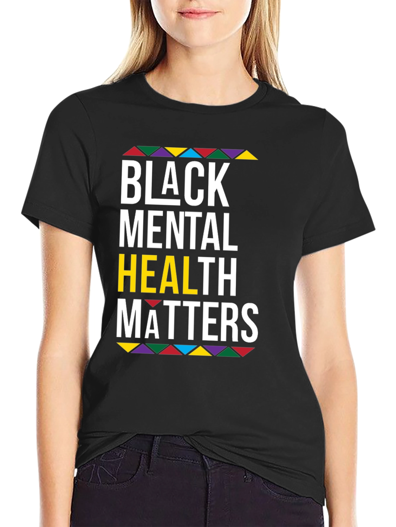 Black Mental Health Matters Graphic T-Shirt